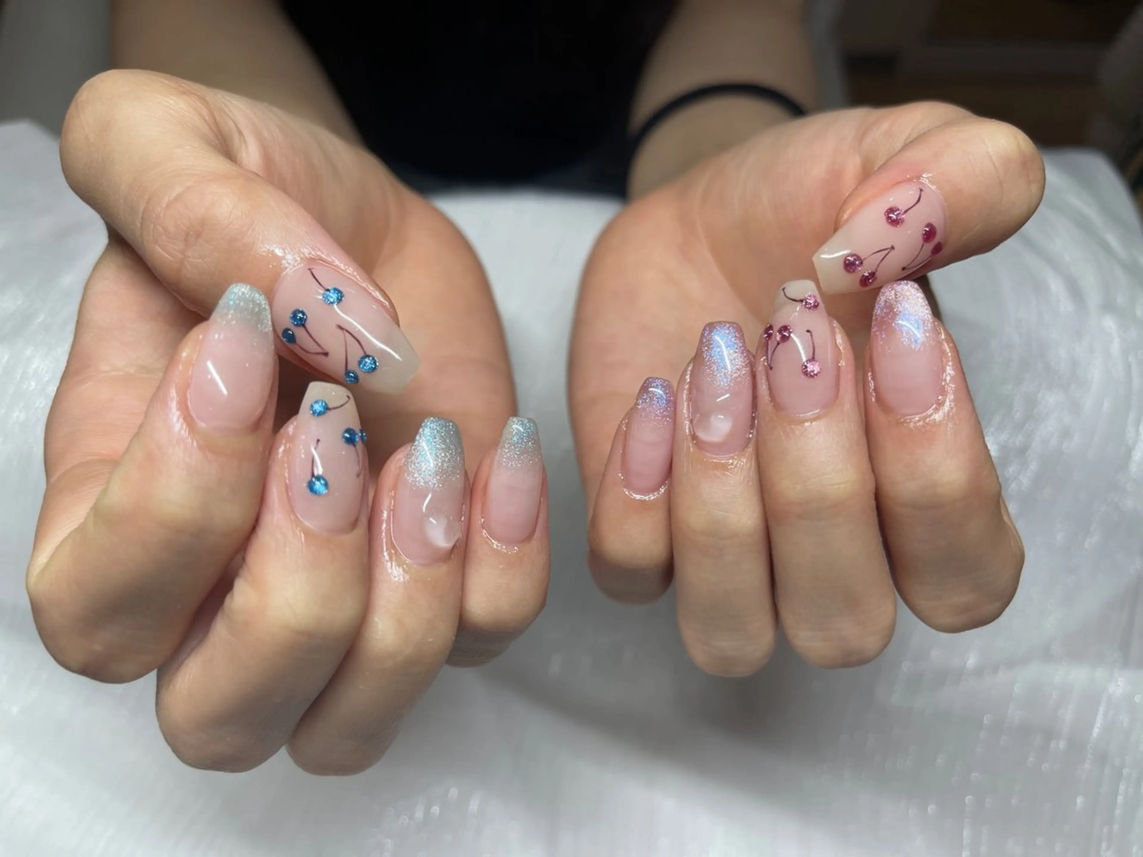 🉐チップ長さ出し💅🏻シンプル持ち込みデザイン💕初回オフ無料の写真