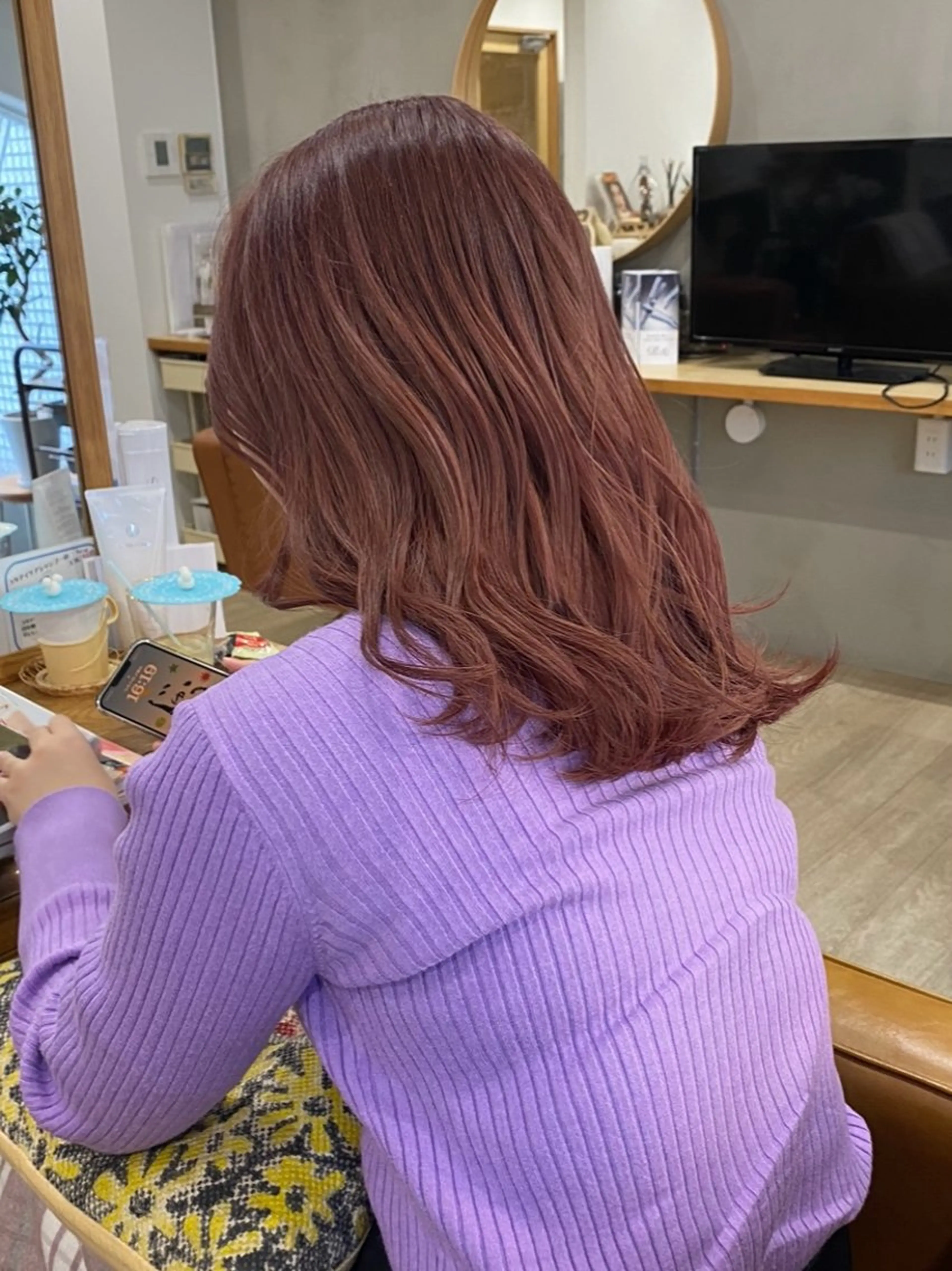 ミディアム カラー ブリーチ ケアブリーチ ピンクカラー 【カミカリスマ受賞】 メアリーバイメリーのヘアスタイル