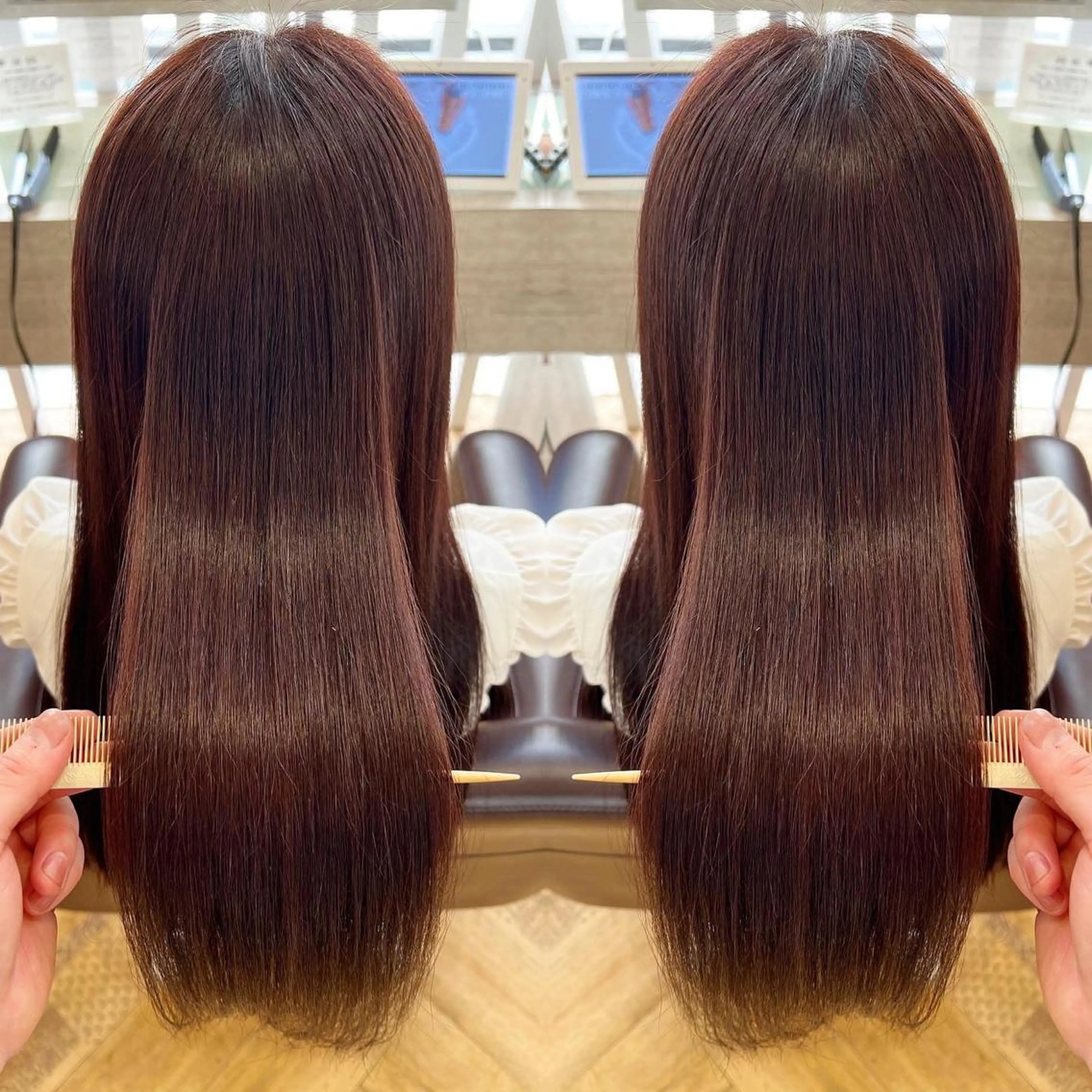 ロング カラー ピンクカラー カット ヘアカラー トリートメント 🫧髪質改善×艶髪 🫧根本泰成🫧のヘアスタイル