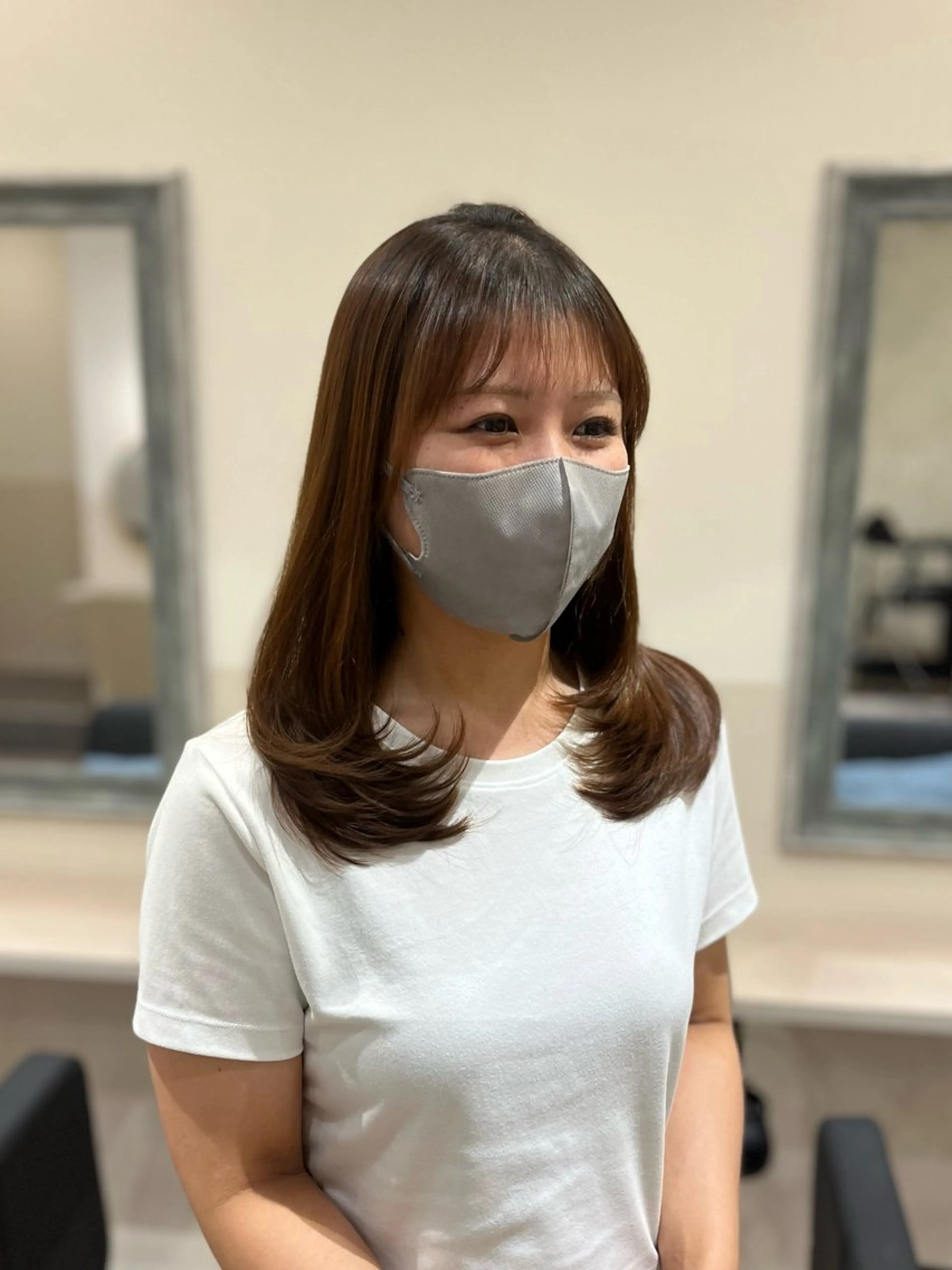 ミディアム Nerine 北千住所属・堤　葵生/韓国ヘア/ 透明感カラーのヘアスタイル