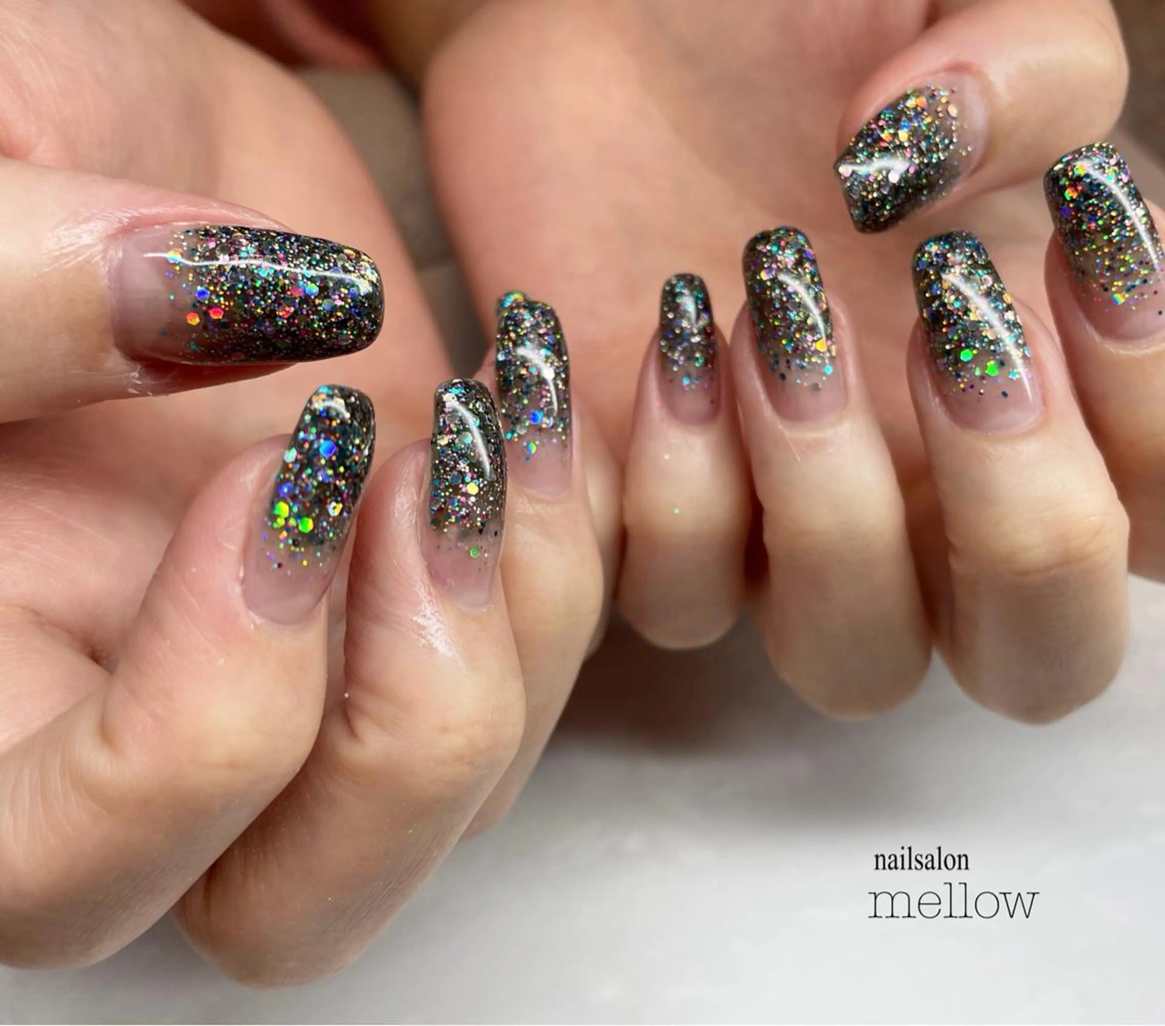 ネイル ラメ(グリッター) 大山 浩美のネイルデザイン