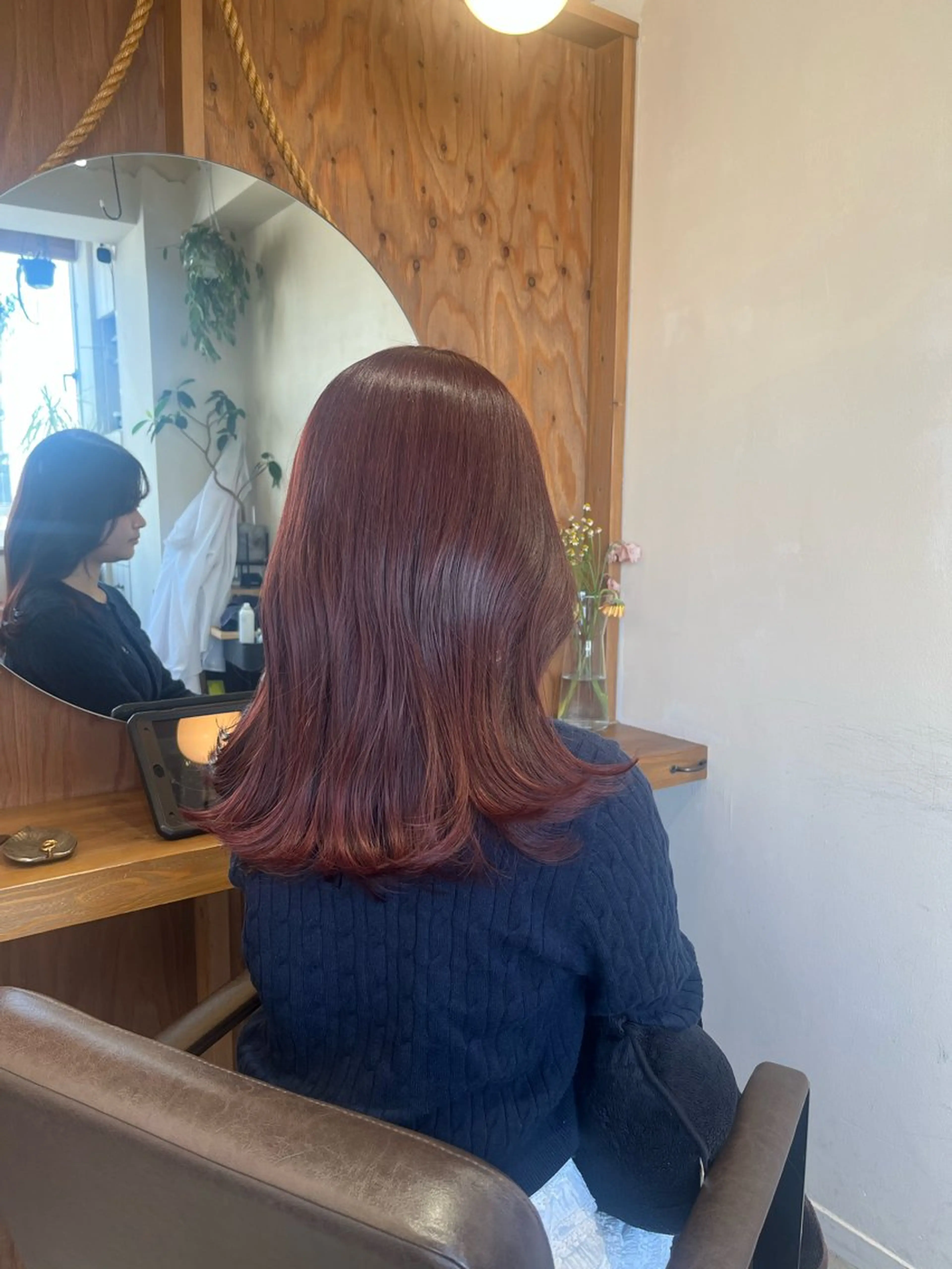 ミディアム 塩川ももこ/ 縮毛矯正/ヘアセットのヘアスタイル