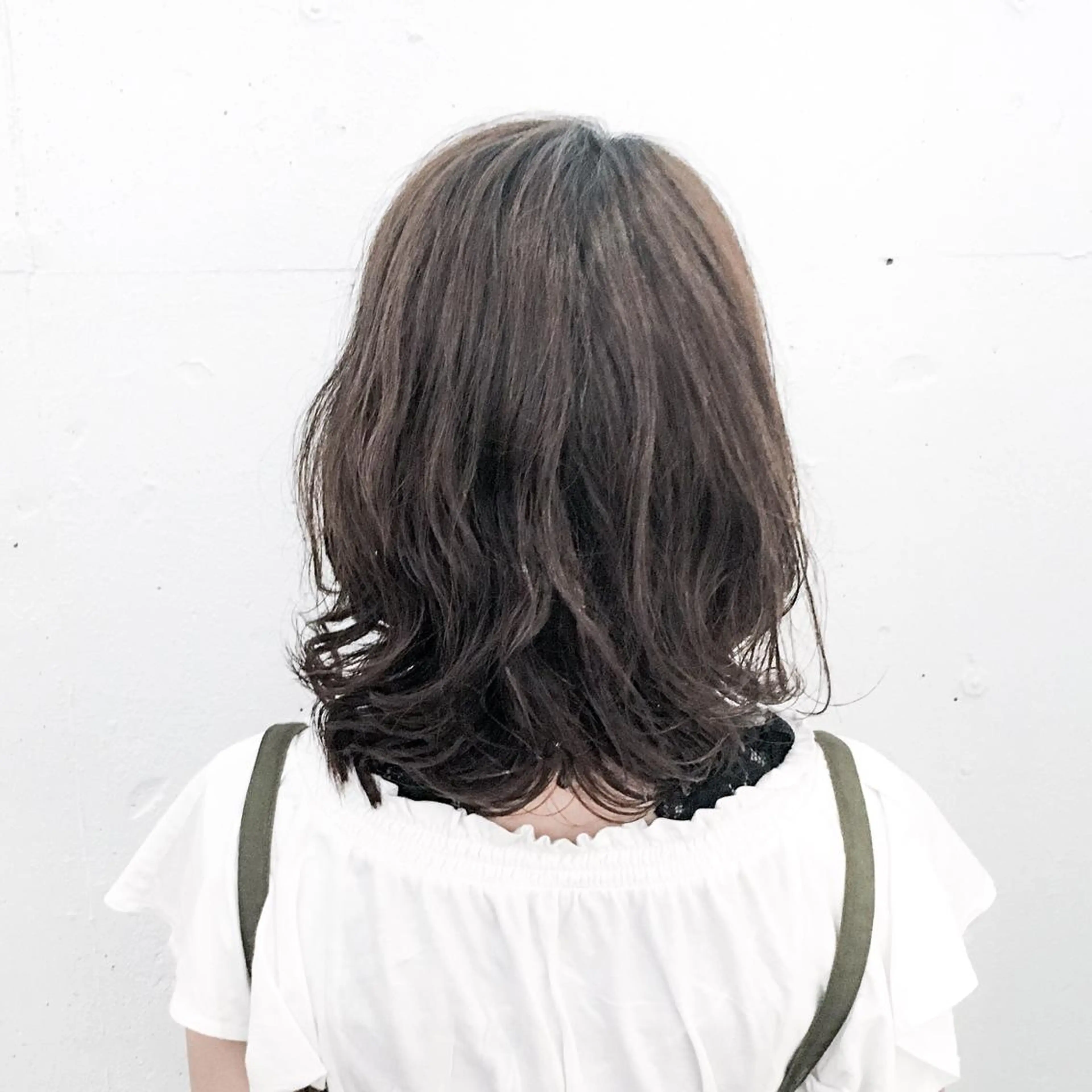 ミディアム カラー パーマ カット ヘアカラー パーマ トミタ アツシのヘアスタイル