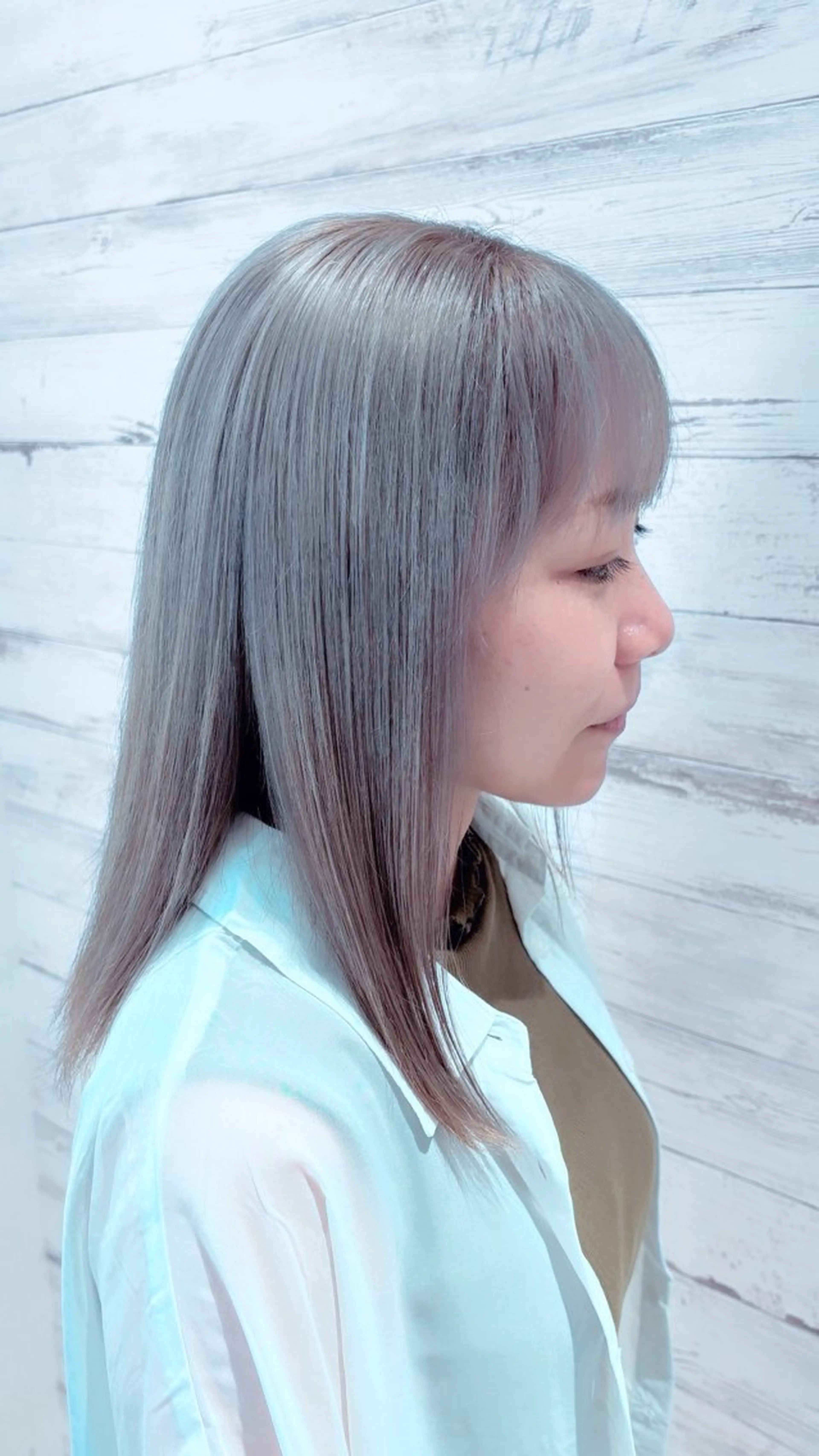 セミロング カラー ヘアアレンジ グレージュ カット ヘアカラー トリートメント アニメ髪・ウルフ🦇 樋口莉夏のヘアスタイル