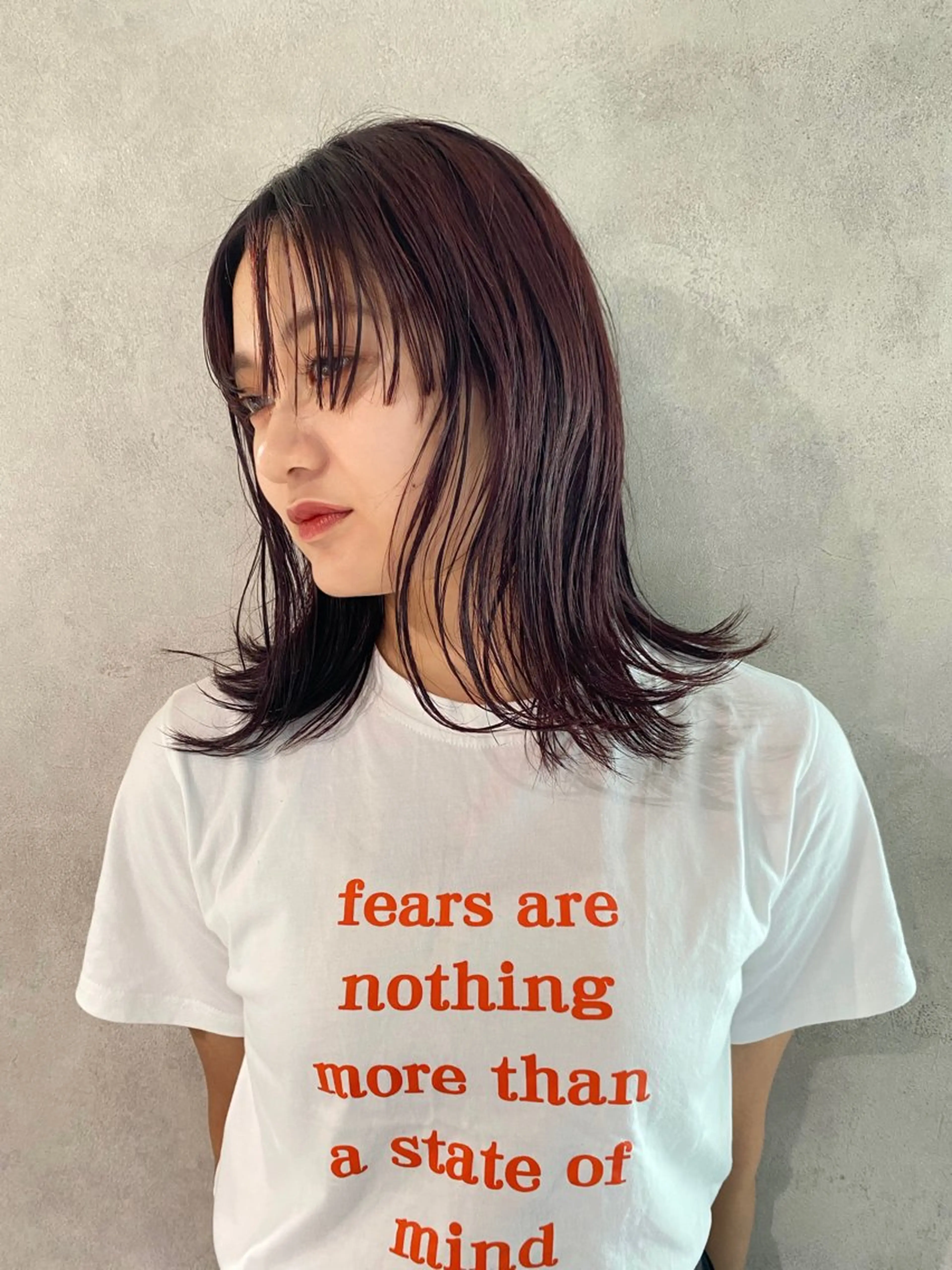 セミロング カラー ヘアアレンジ ヘアカラー izumi/ ボブ/パーマのヘアスタイル