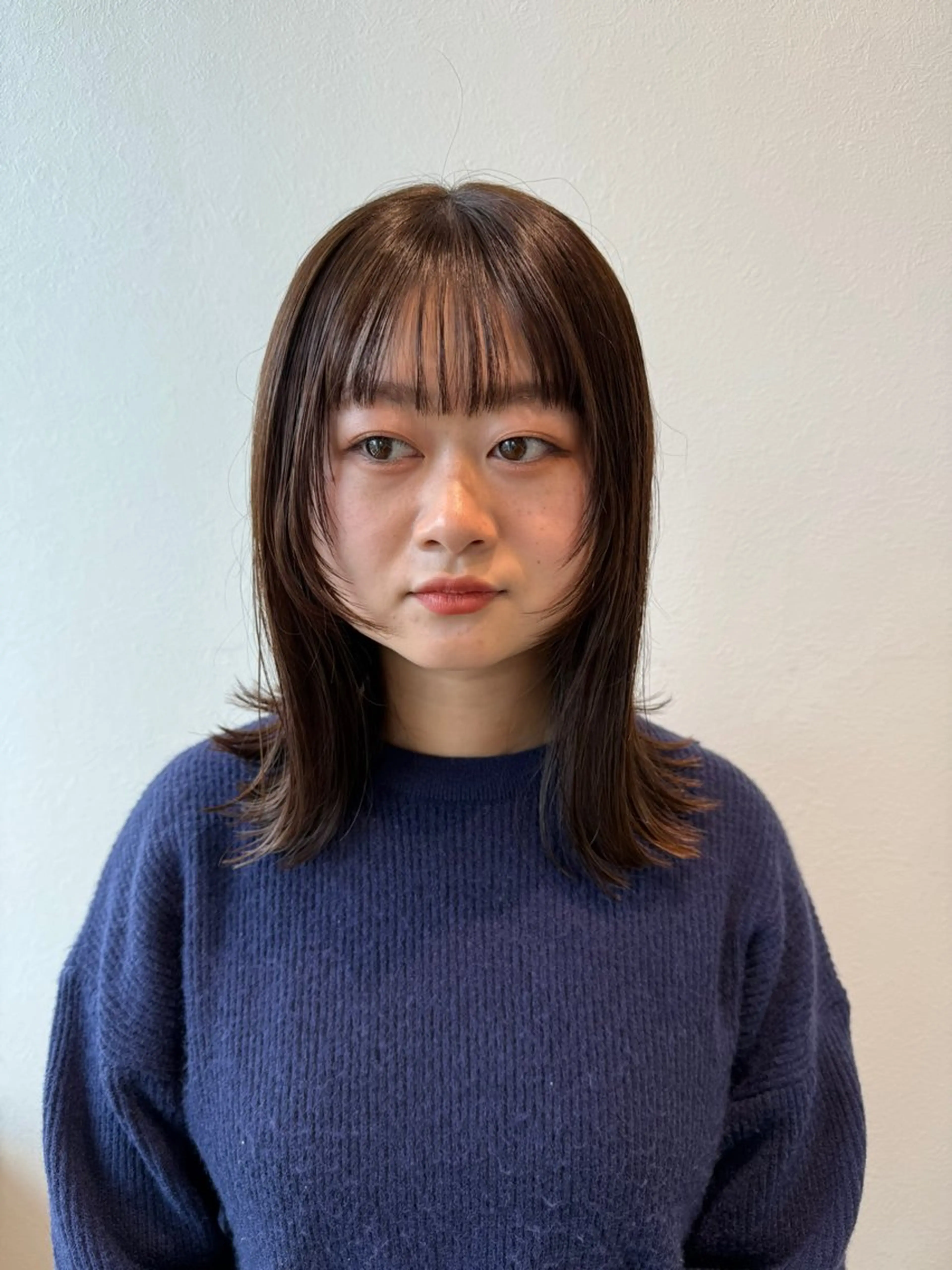 ミディアム カラー ヘアカラー トリートメント 木村 架音のヘアスタイル