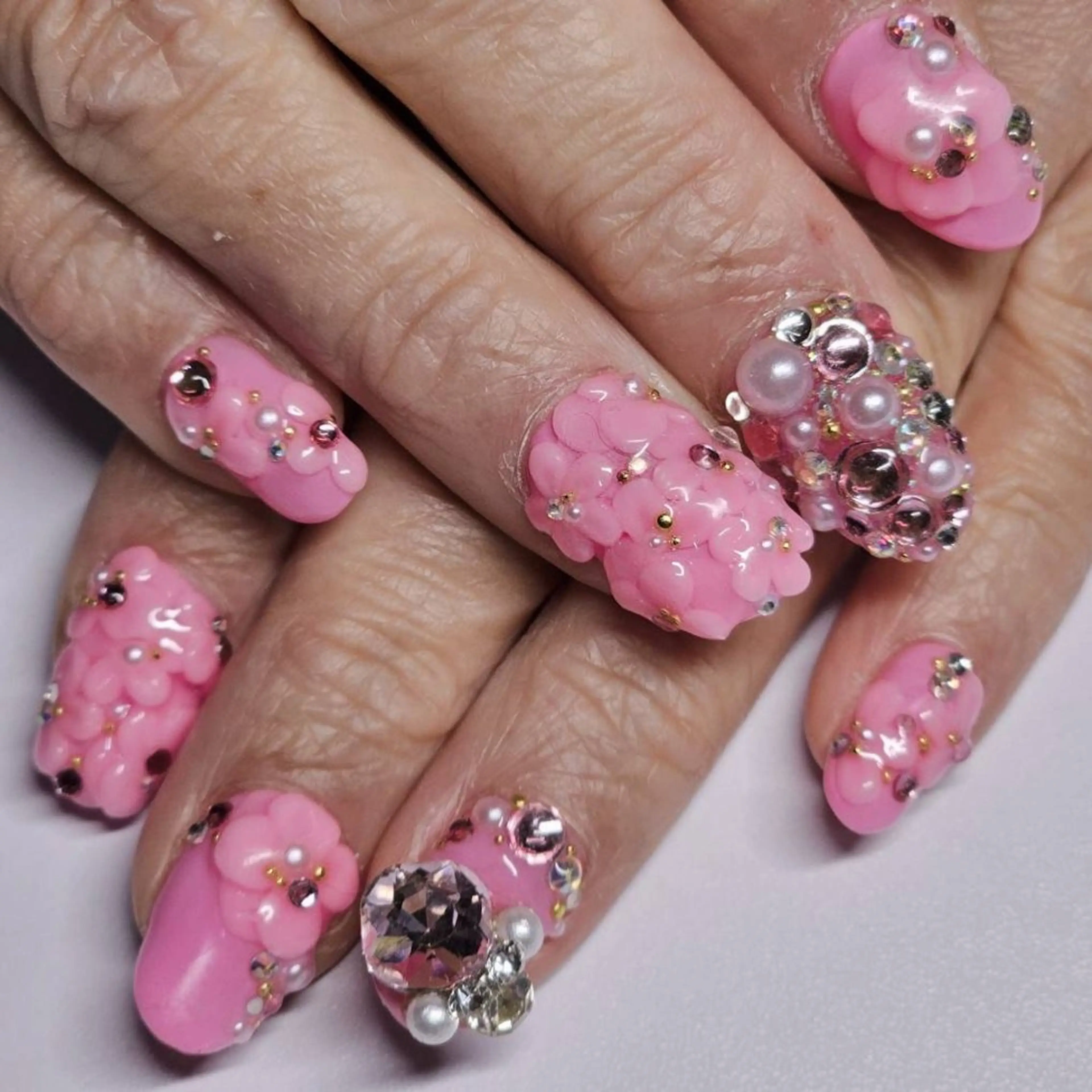 ネイル ワンカラーネイル ピンク ハンドネイル よしだ ひろきのネイルデザイン