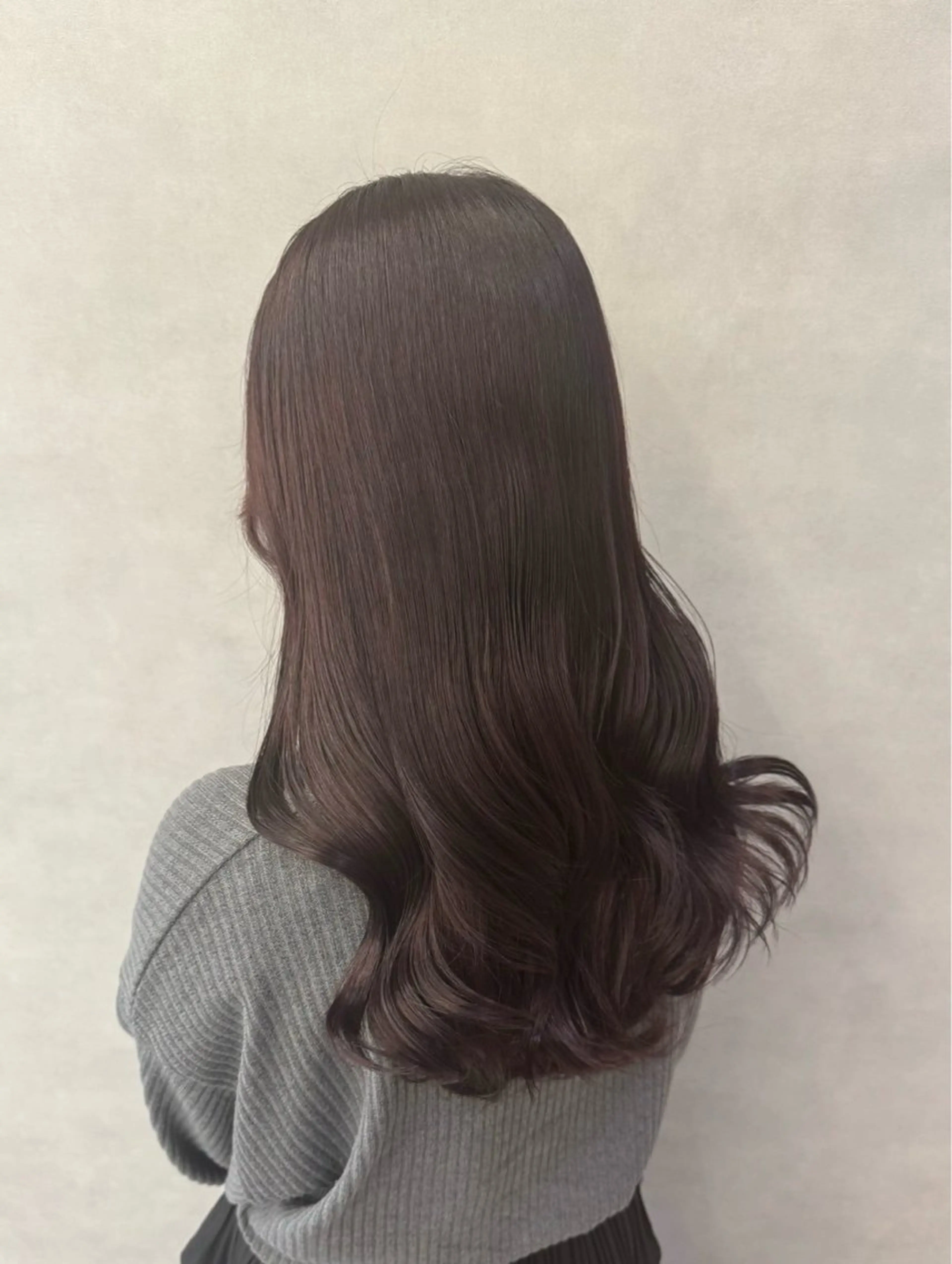 ロング カラー ブリーチ ブラウンカラー 透明感カラー ブリーチなしカラー 宮本 優のヘアスタイル