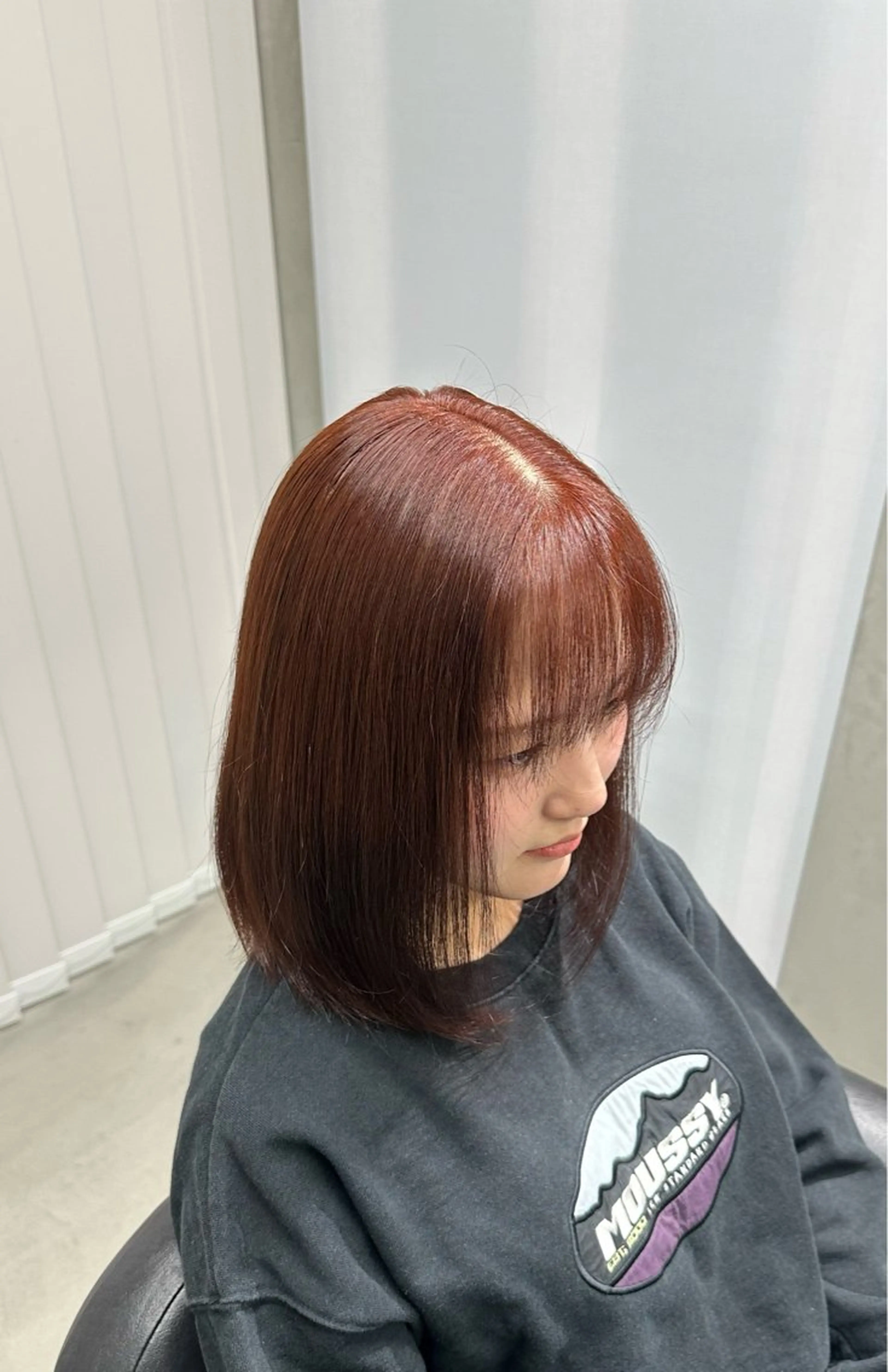 ミディアム カラー ブリーチ 透明感カラー ダブルカラー ラベンダーカラー ブリーチなしカラー ヘアカラー トリートメント 三浦 斗翔のヘアスタイル