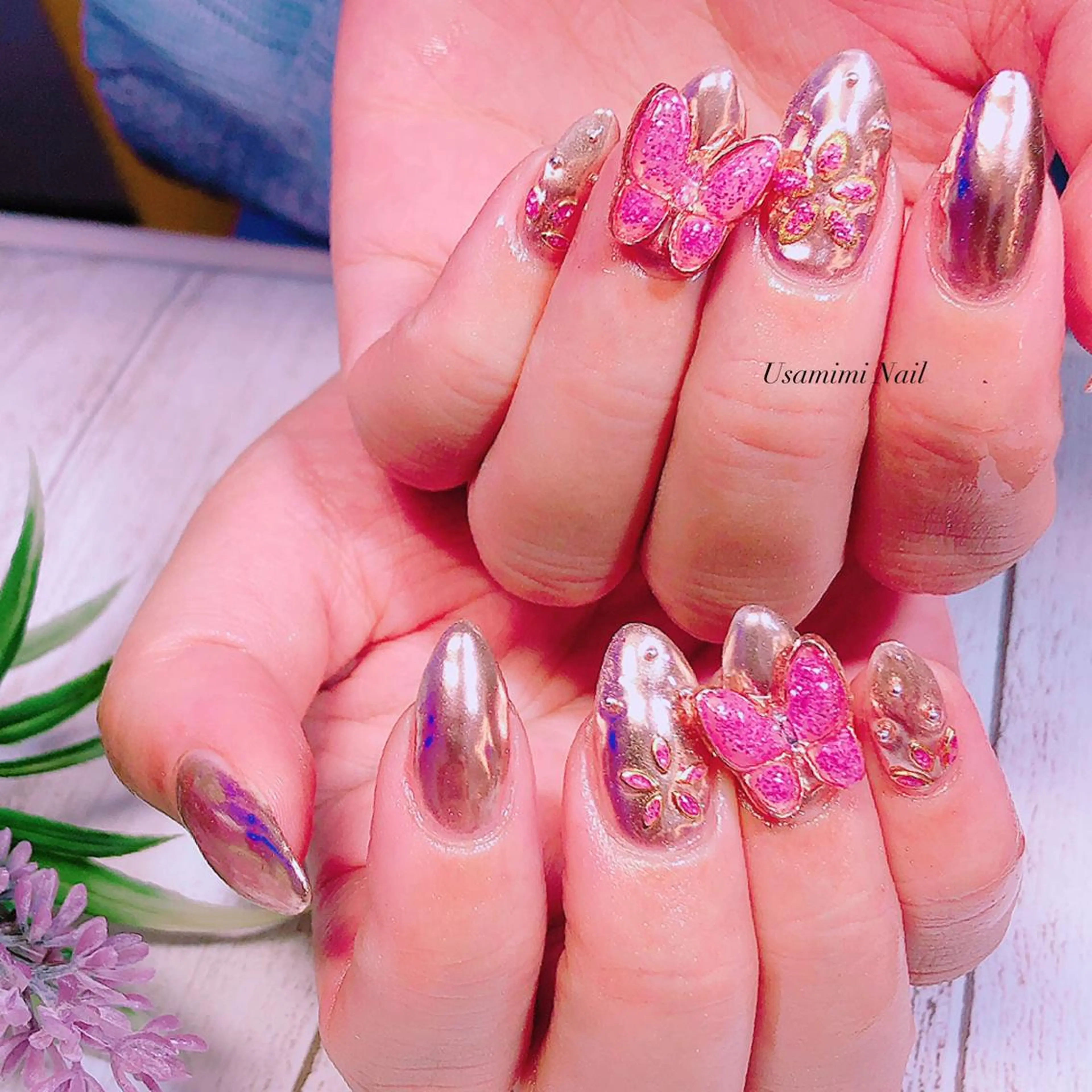 ネイル 春ネイル USAMiMi 🐰💕のネイルデザイン