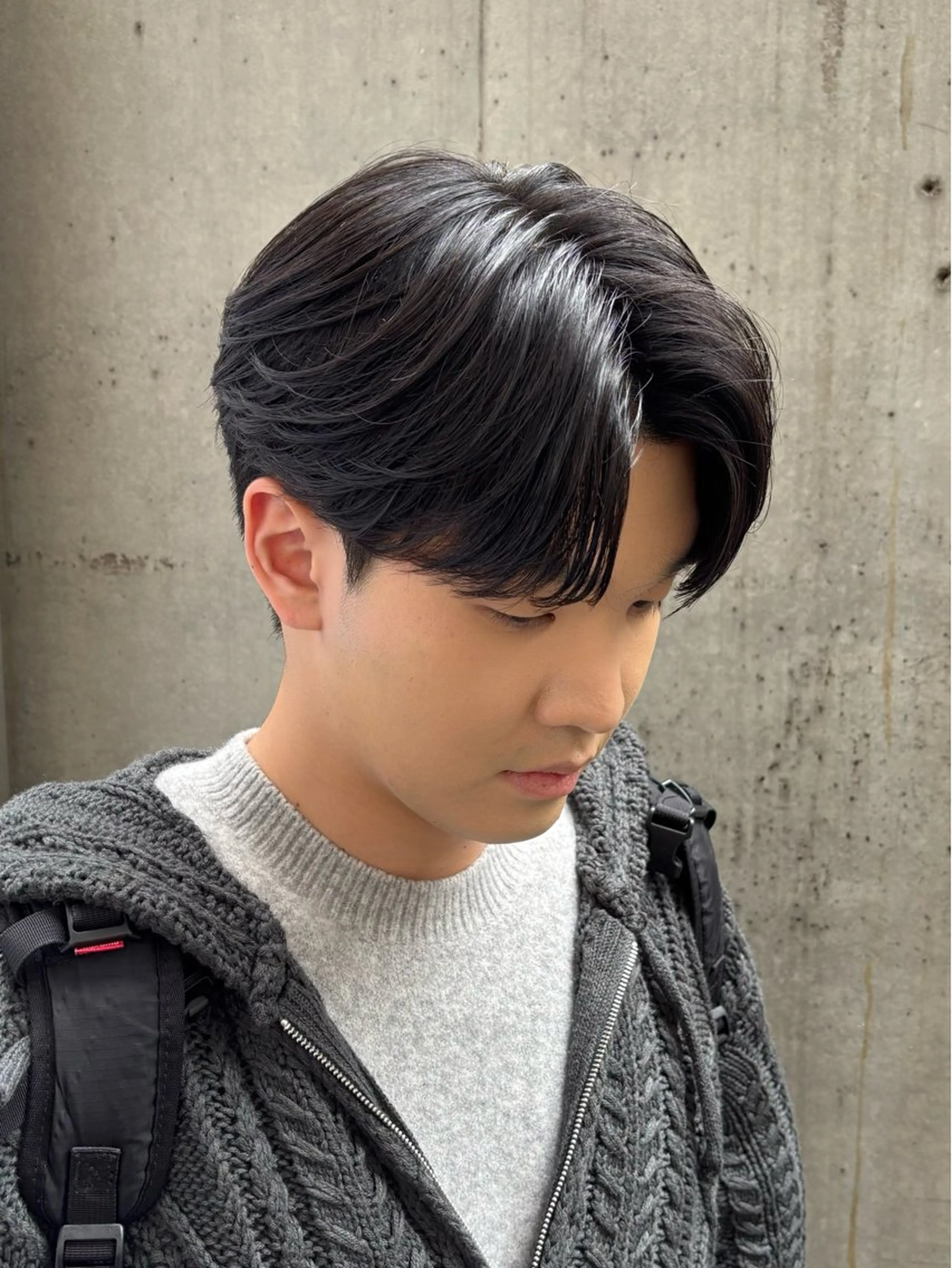 ショート パーマ メンズ カット パーマ カルマパーマ韓国ヘア shiryuのヘアスタイル