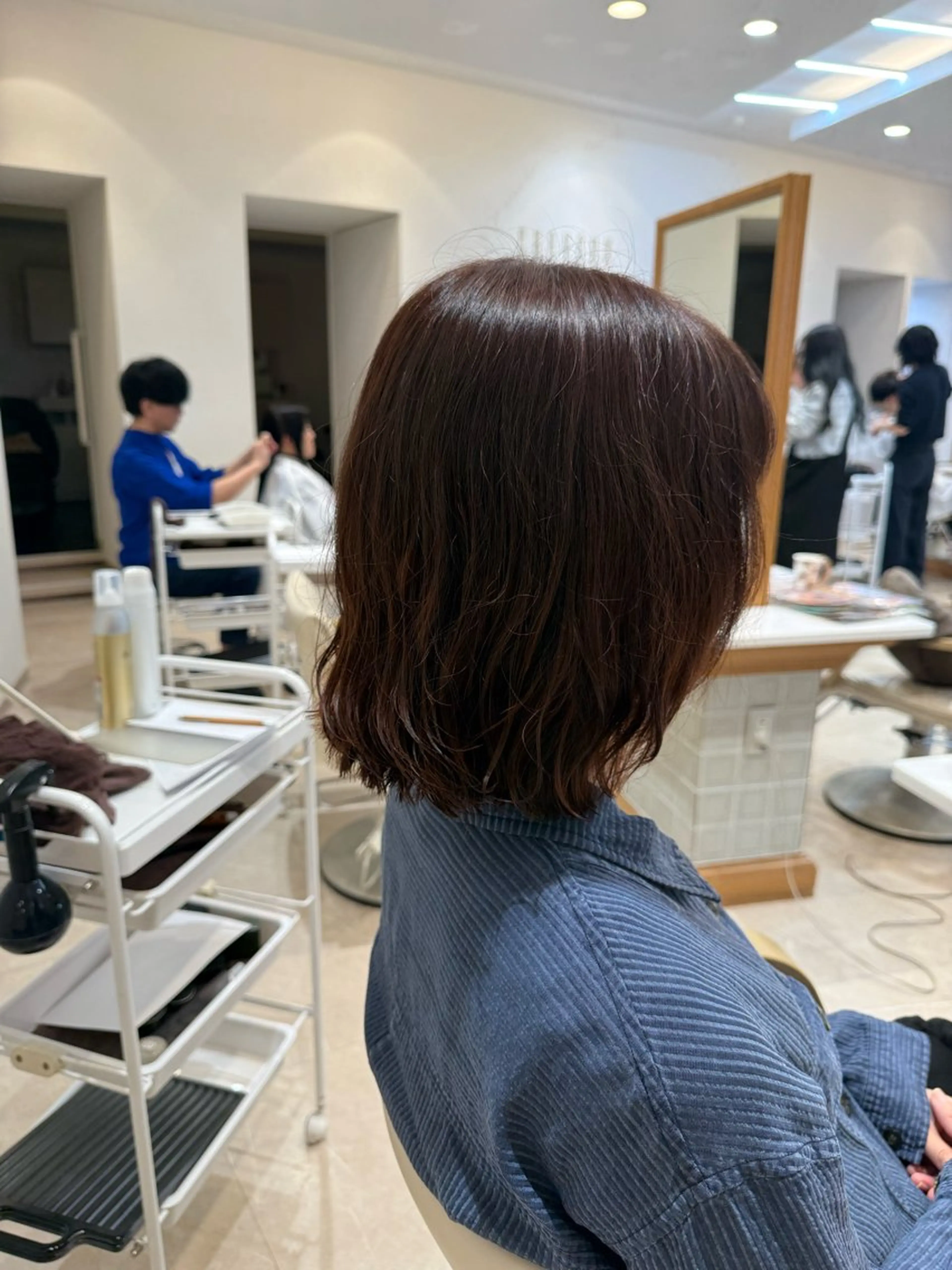 ミディアム パーマ カット パーマ 大久保 琳冬のヘアスタイル