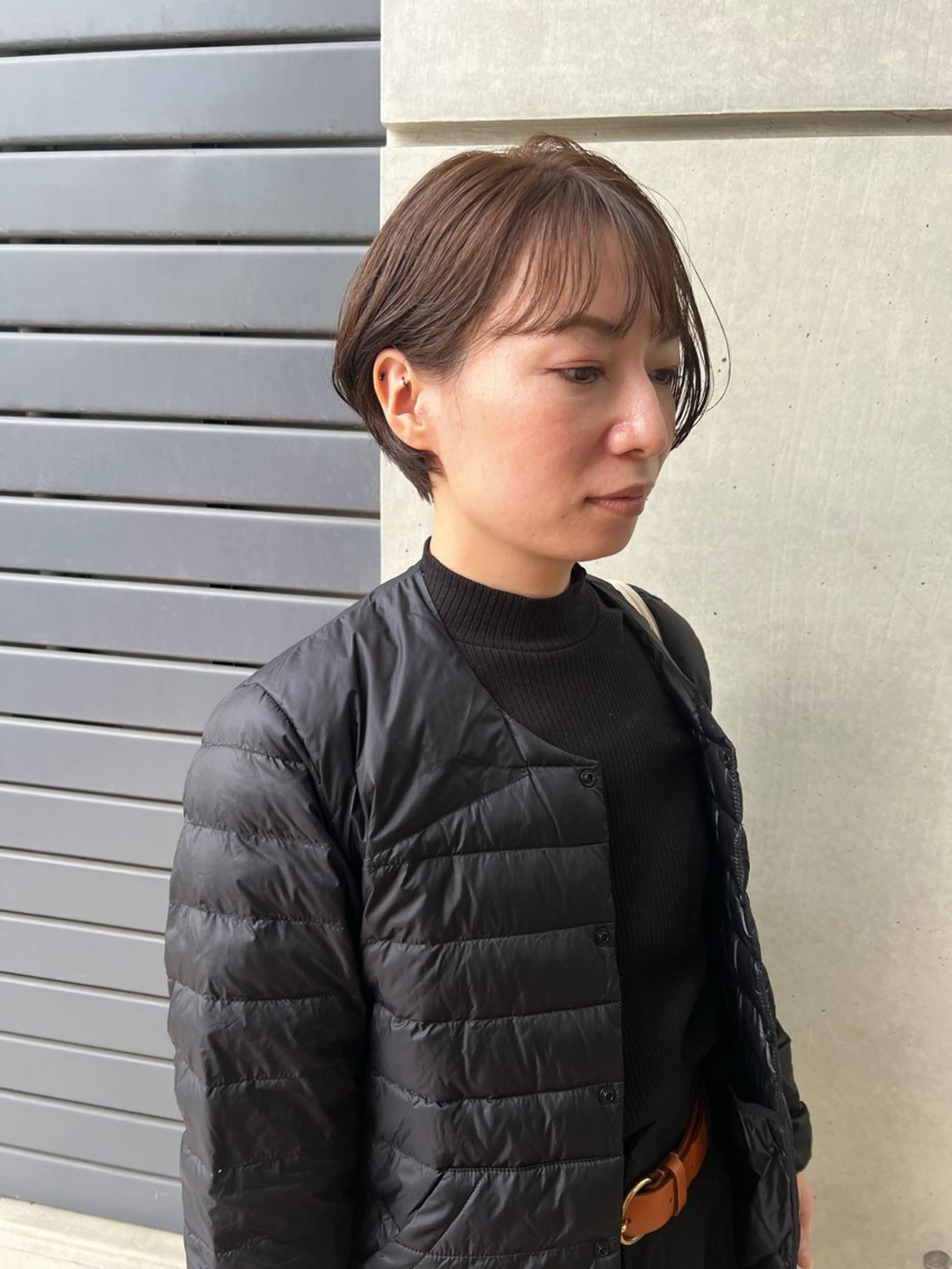 ショート カラー カット ヘアカラー トリートメント IKU ミニボブ名古屋のヘアスタイル