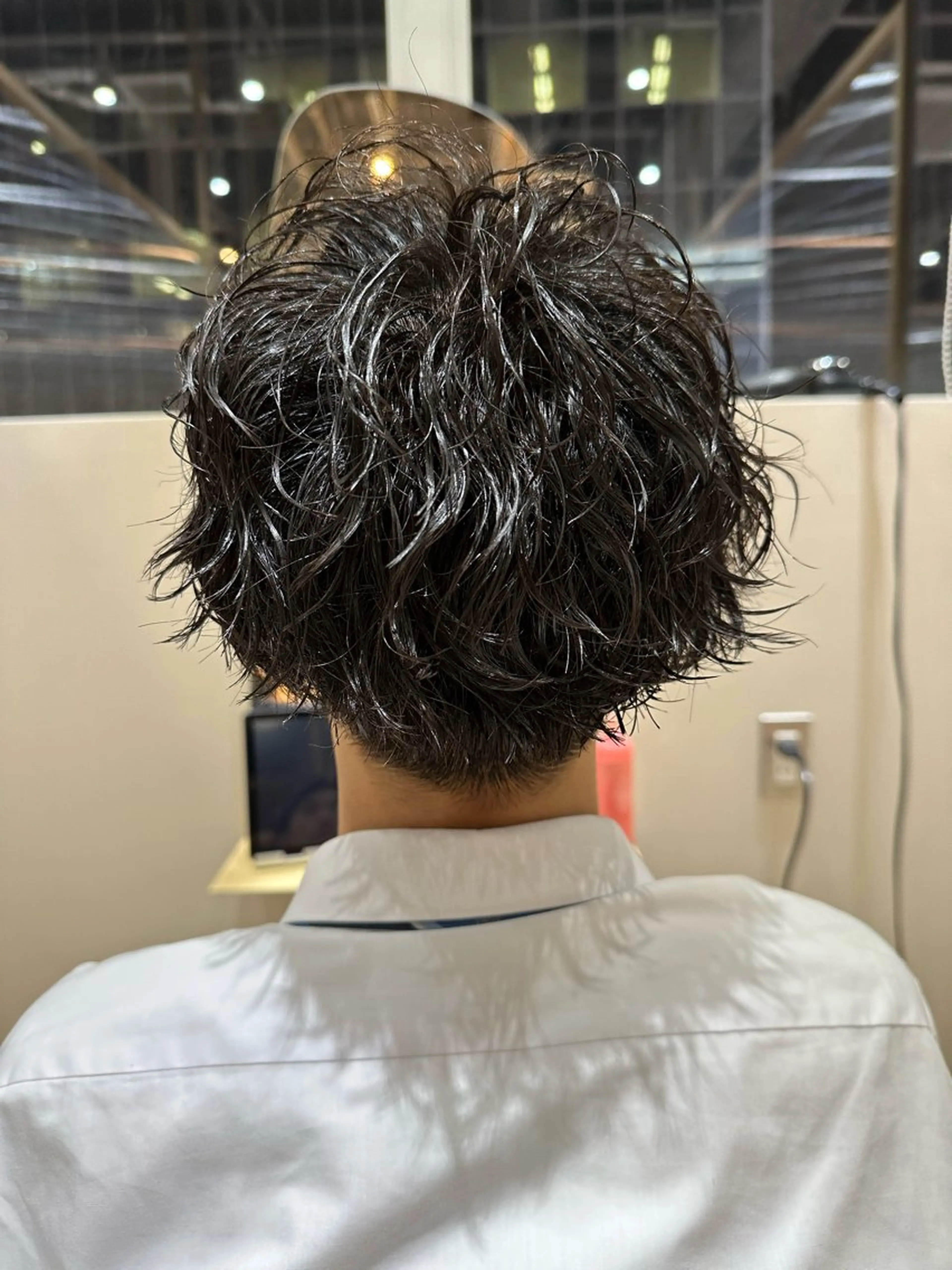 パーマ メンズ カット パーマ シムラ カイゲンのヘアスタイル