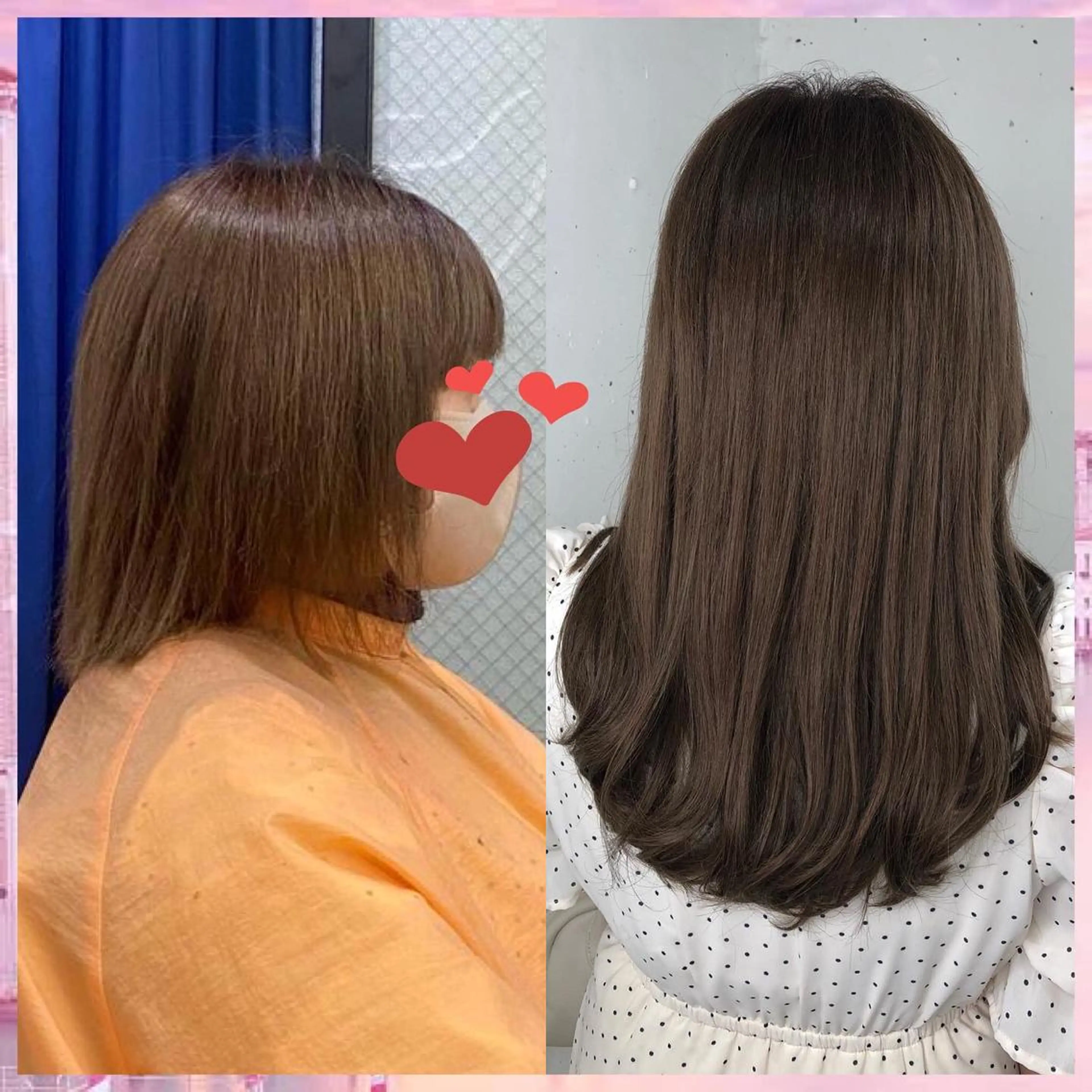 ロング カラー パーマ ヘアアレンジ シールエクステ ベージュカラー エクステ カット エクステ ヘアセット 八巻 晴香のヘアスタイル