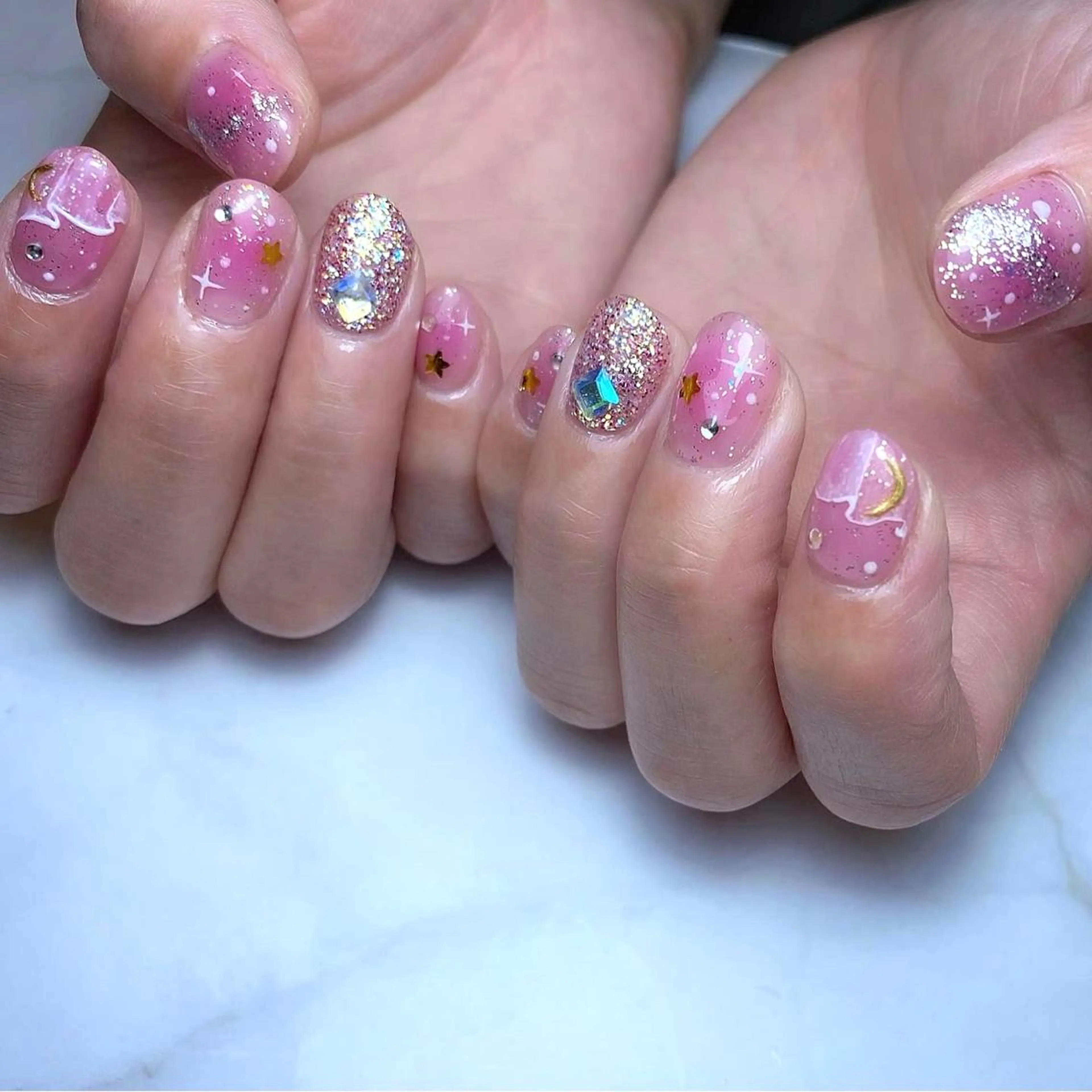 ネイル ピンク Nail ameria megu所属・ameria meguのネイルデザイン
