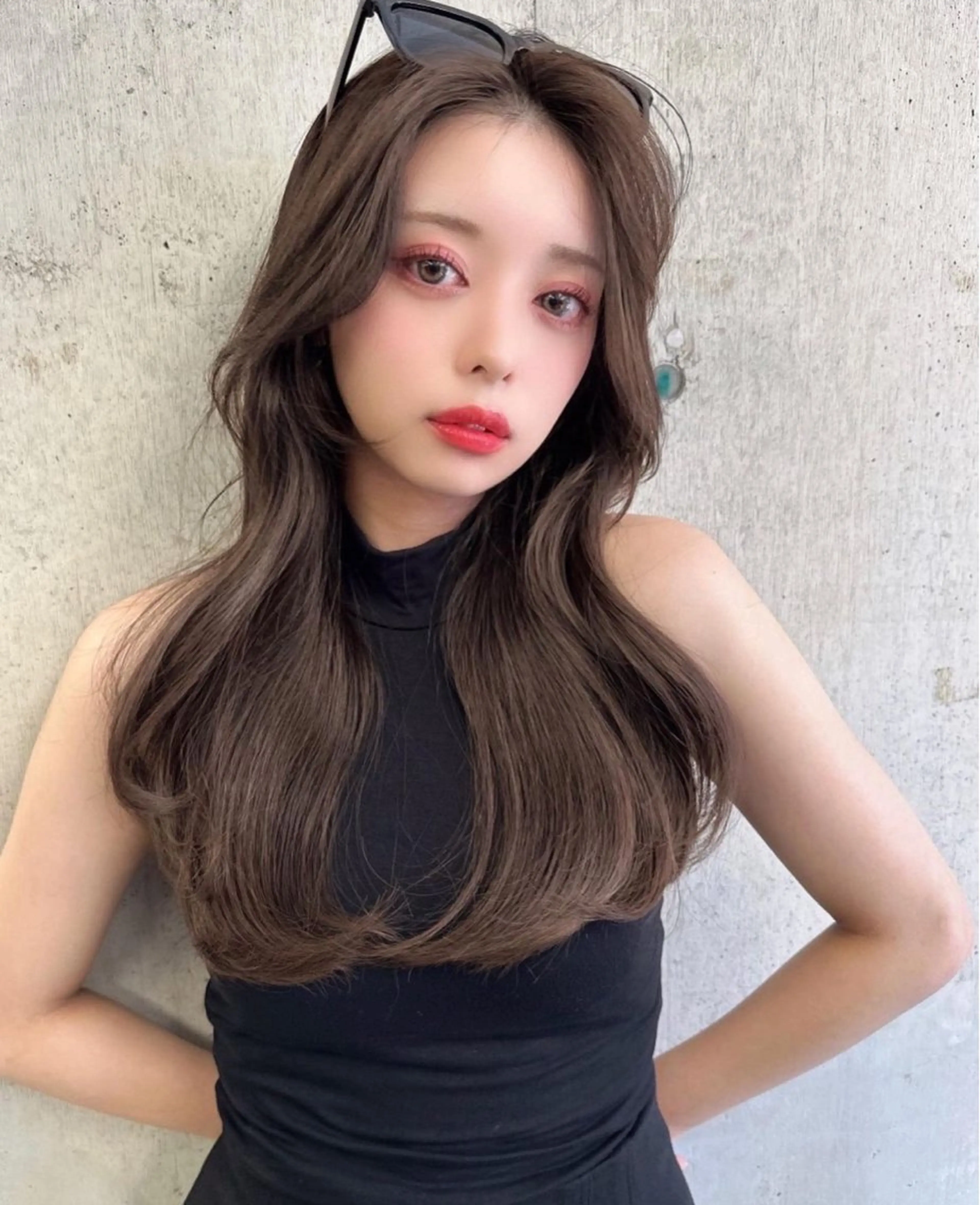 ロング 縮毛矯正/美髪カラー 松田空優哉のヘアスタイル