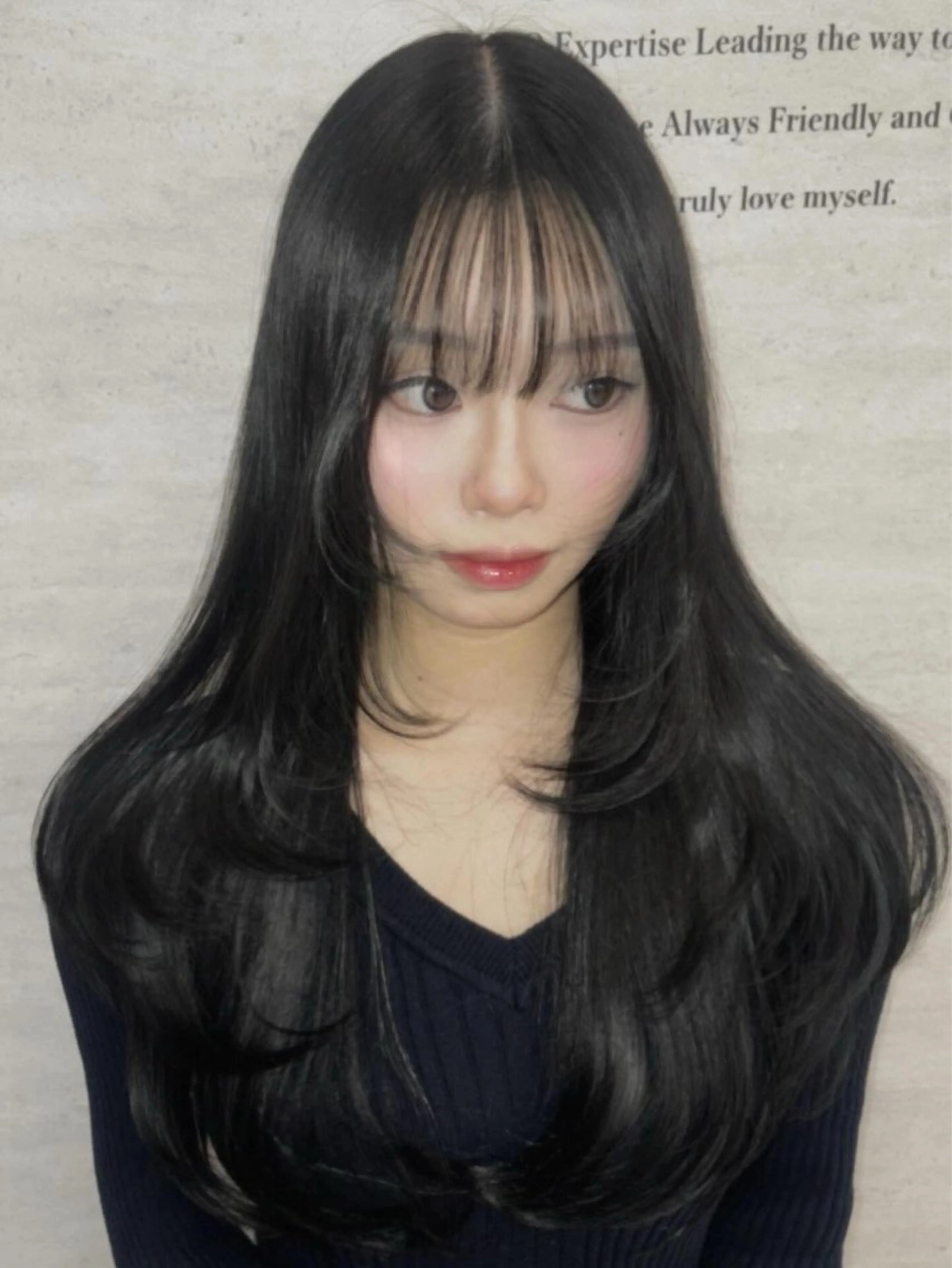 ロング カラー ヘアカラー JUNO韓国ヘア MIAN.⋆𝜗𝜚のヘアスタイル