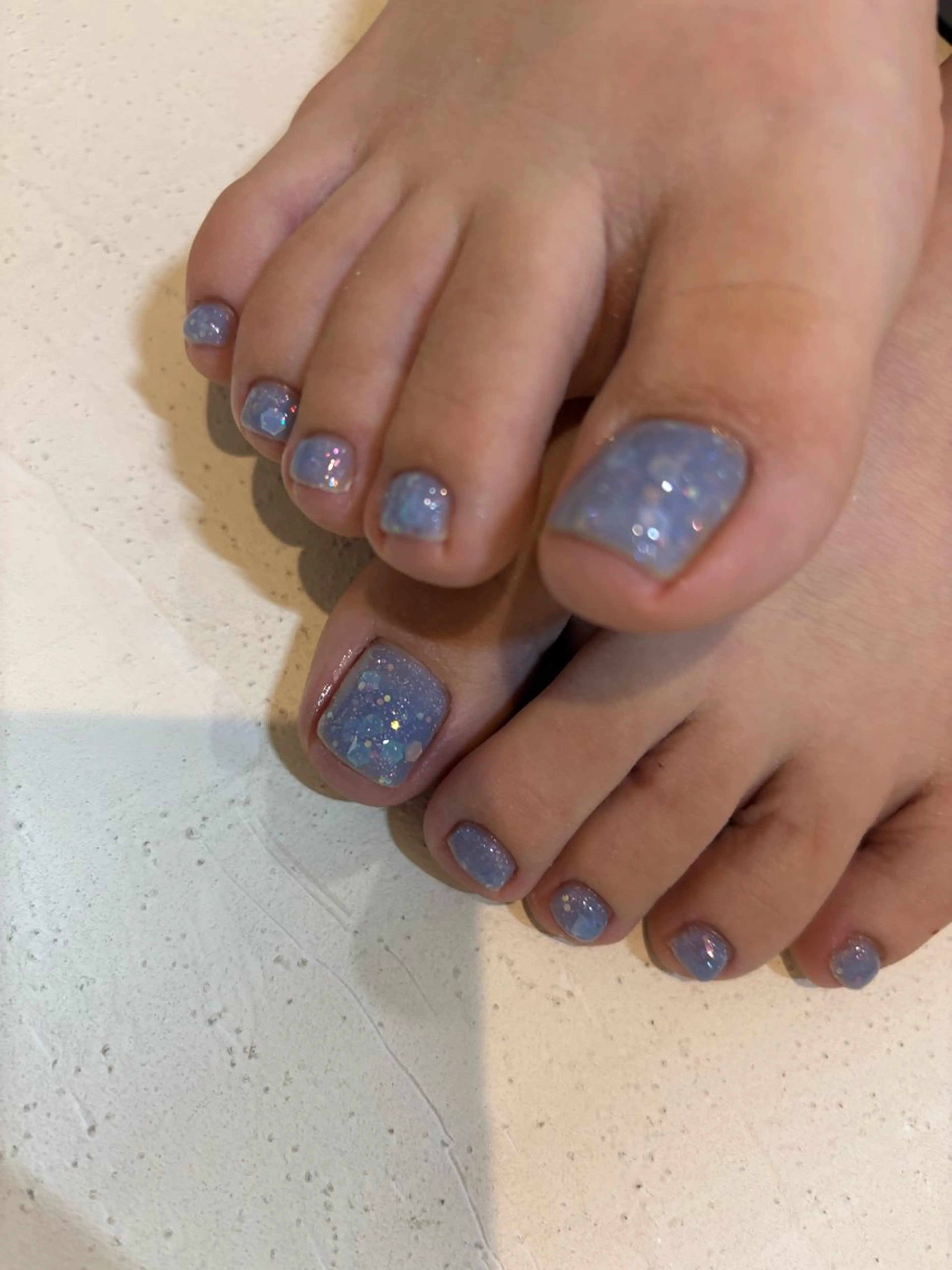 フット ジェルネイル シンプルコース オフありの写真