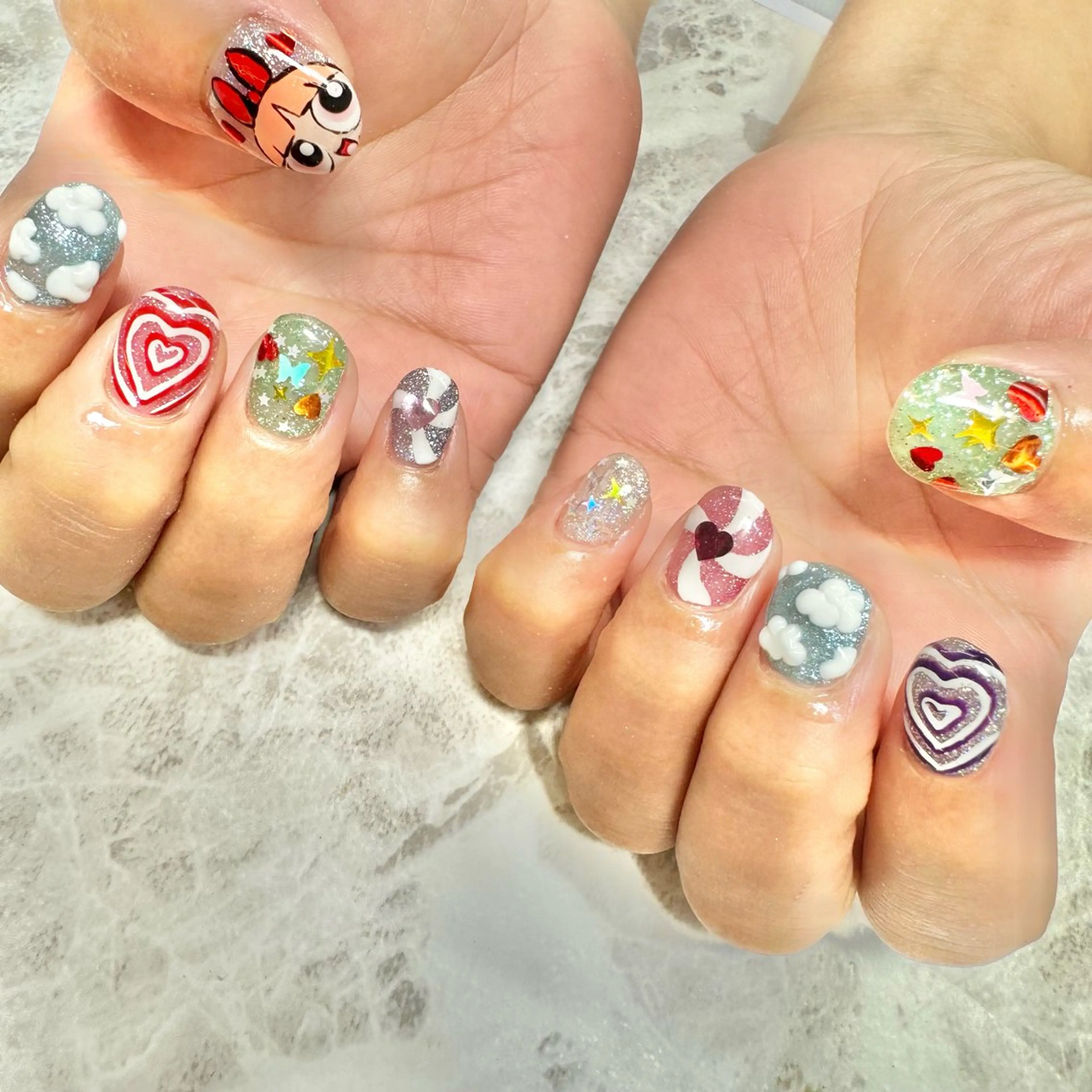 ネイル キラキラネイル 韓国ネイル 🤎CHARME NAIL🤎のネイルデザイン