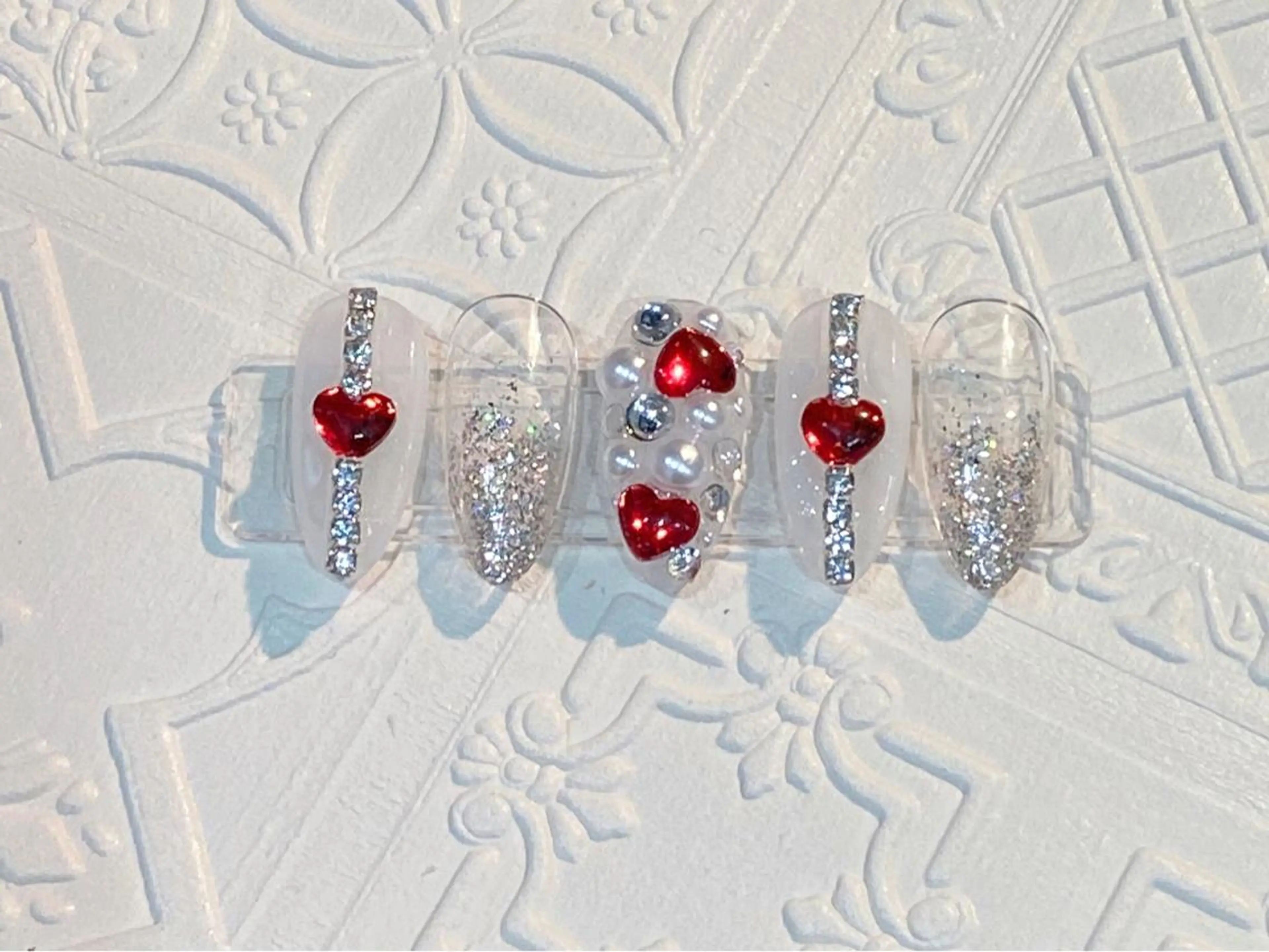 ネイル バレンタイン ハンドネイル MSSugar Nailのネイルデザイン