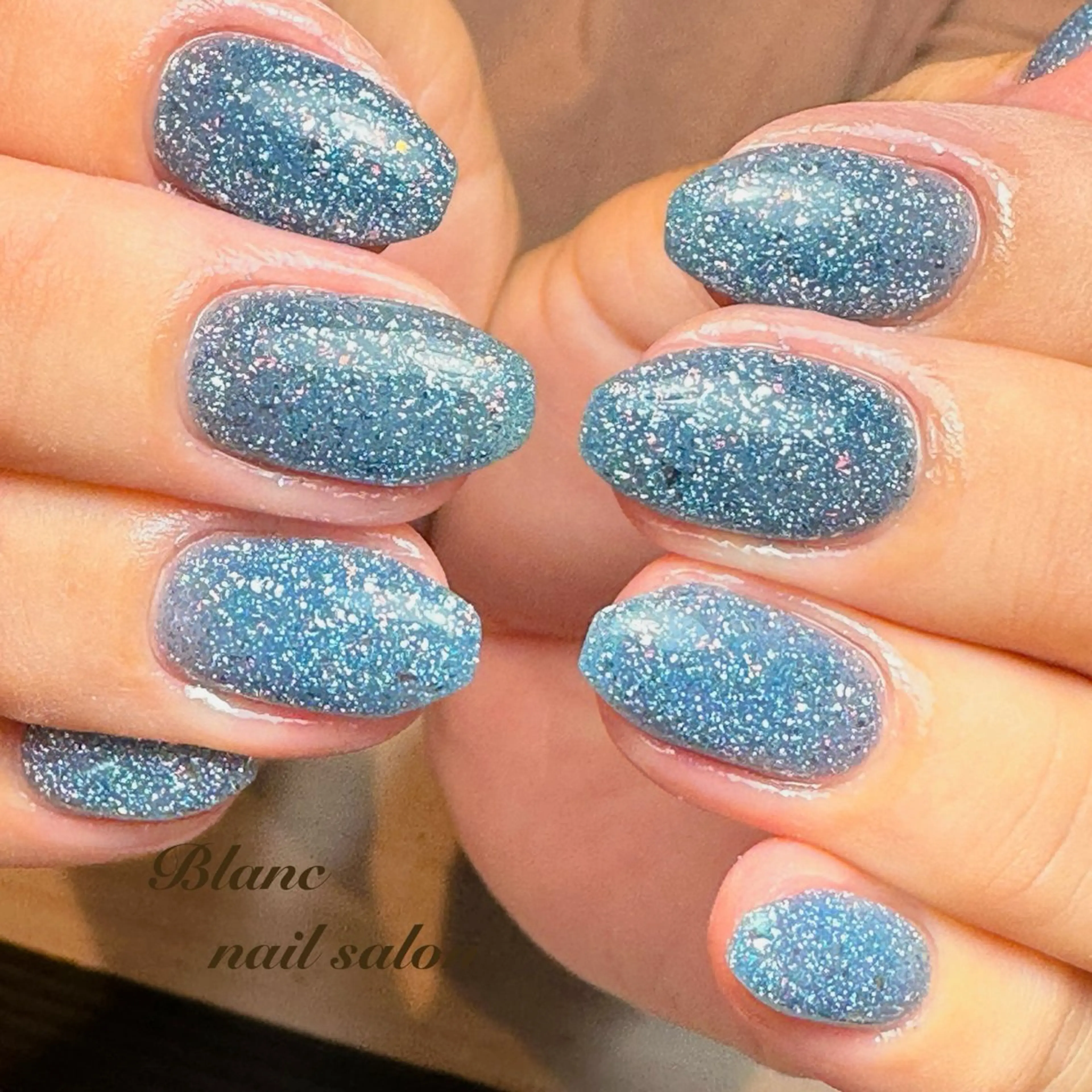 ネイル フラッシュネイル ワンカラーネイル Blanc ブランのネイルデザイン