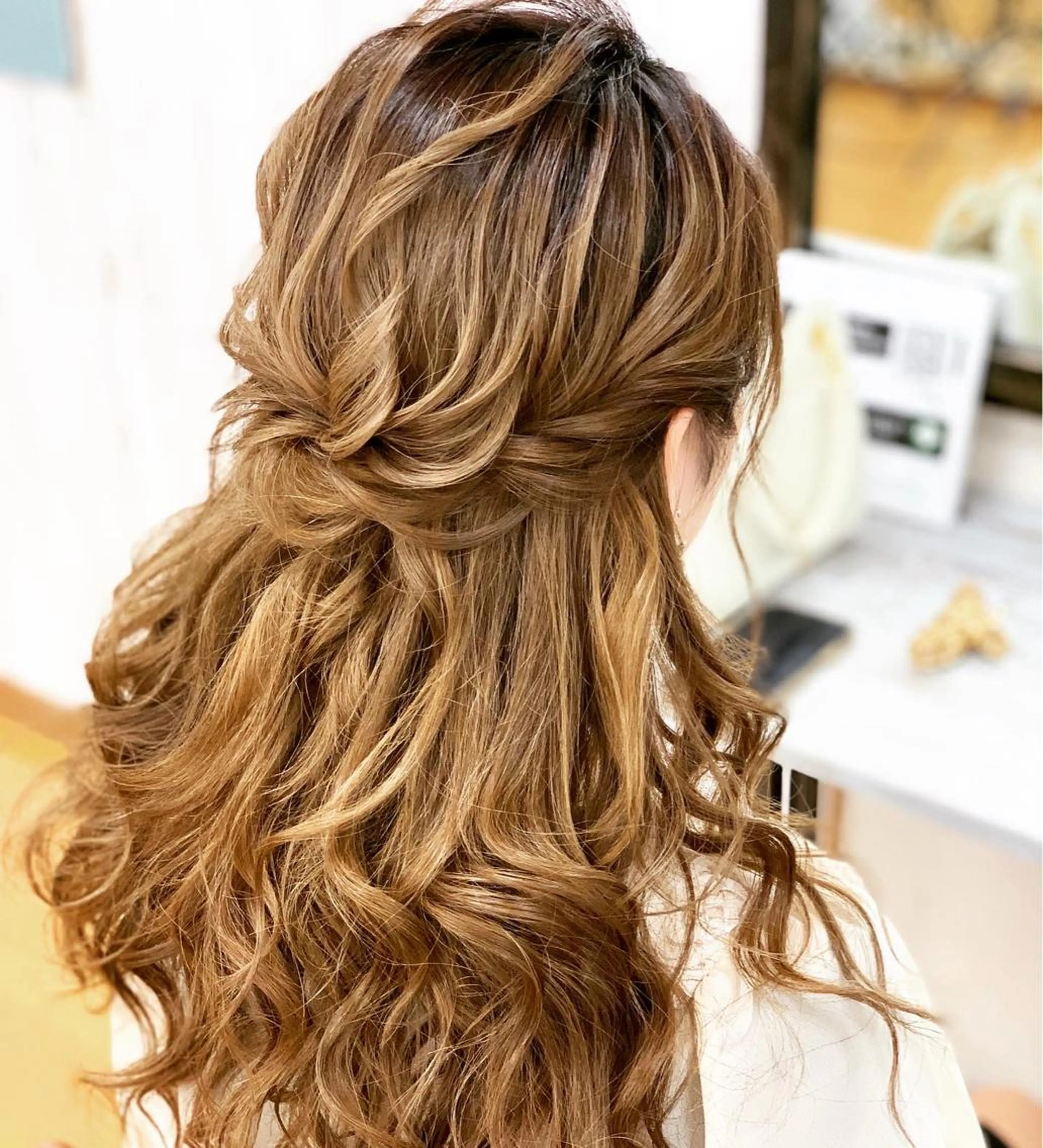 ヘアアレンジ ハーフアップ 加藤 圭悟のヘアスタイル