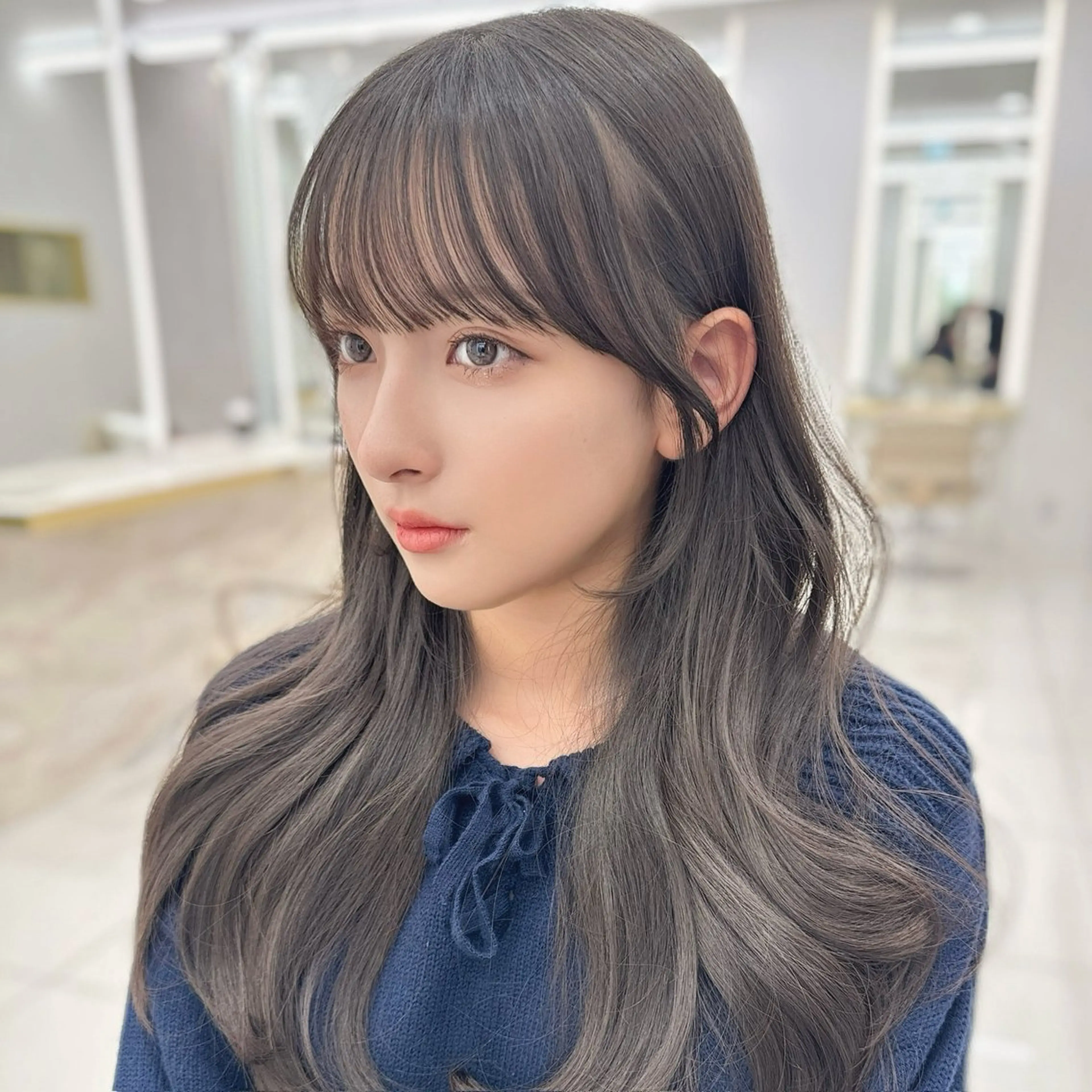 ロング 韓国顔まわり/前髪 /レイヤー/いつきのヘアスタイル
