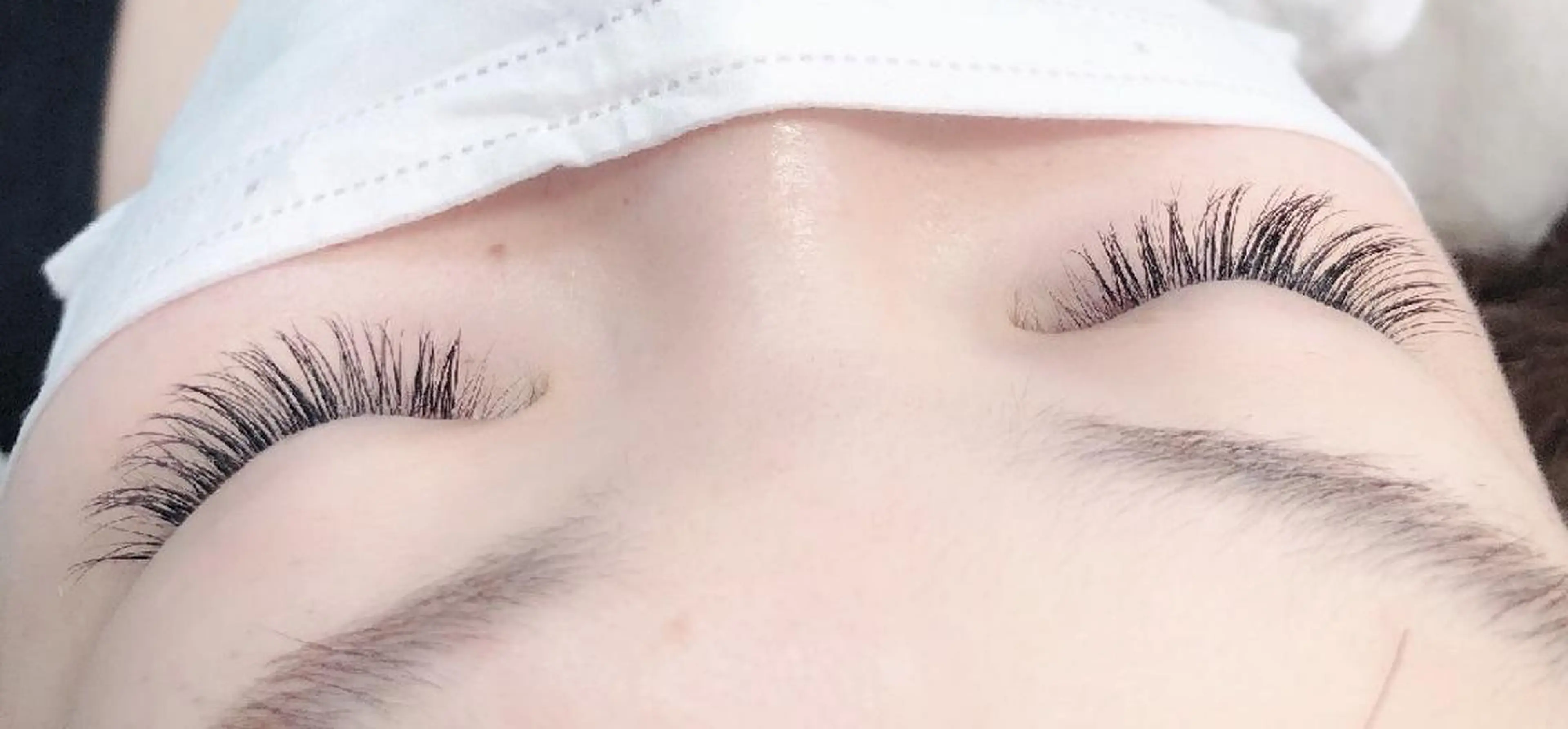 マツエク・マツパ 付け放題 キュート フラットラッシュ 下まつげエクステ 一重×まつ毛パーマ 吉岡 ゆうなのマツエク・マツパデザイン