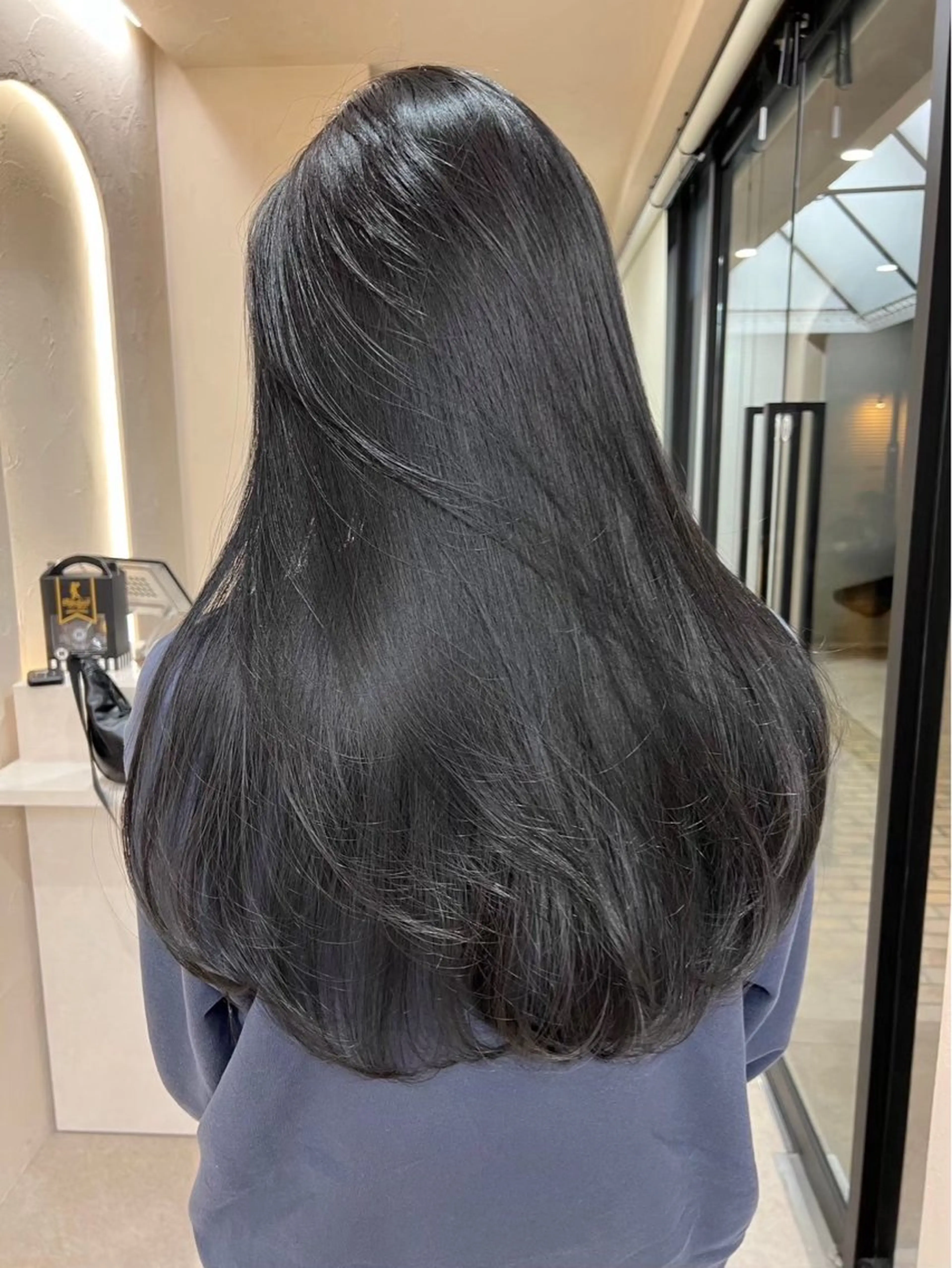 ロング 縮毛矯正 佐藤 菜穂のヘアスタイル