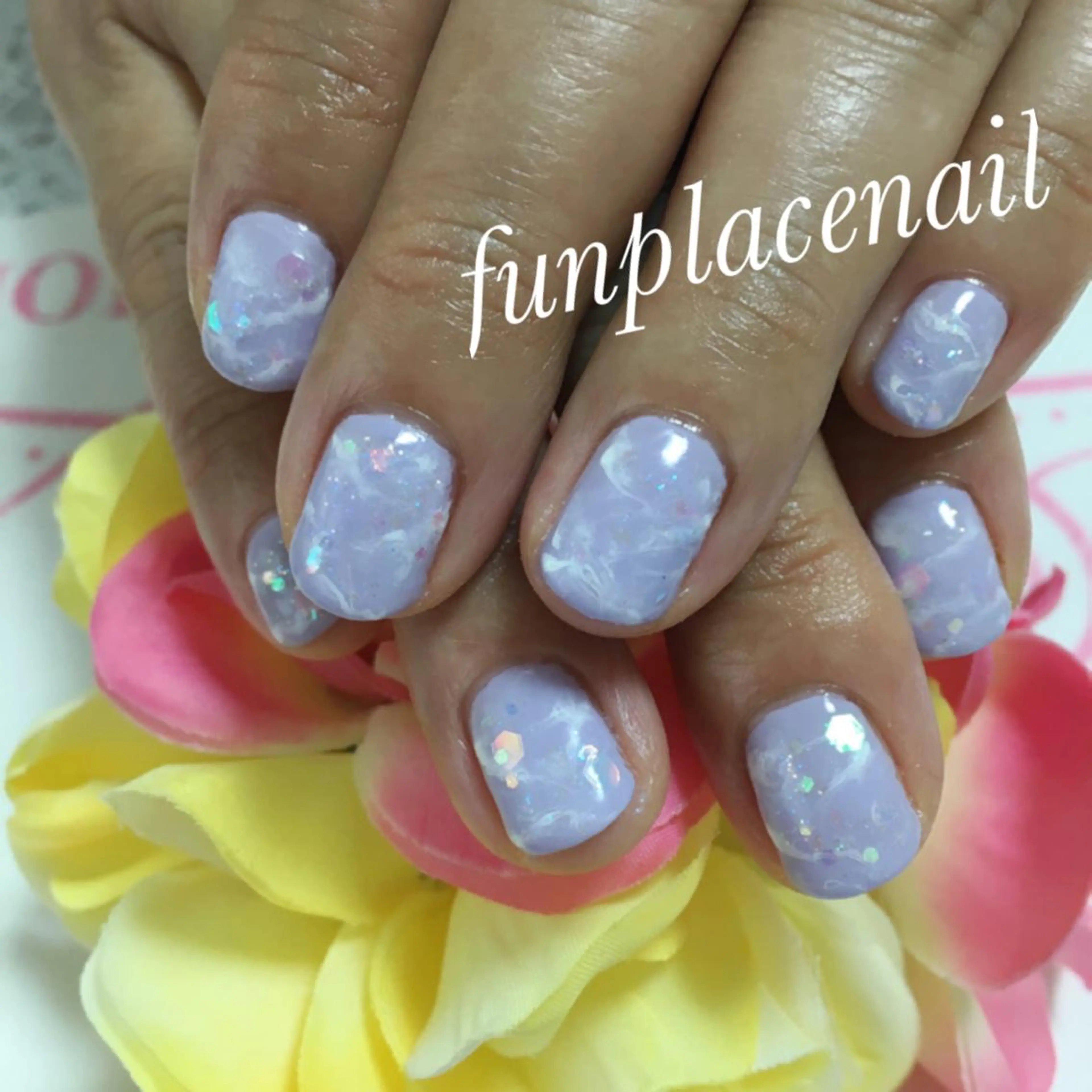 ショート ミディアム セミロング ロング カラー パーマ ヘアアレンジ メンズ キッズ ネイル まつエク nail salon＆school felice所属・フェリーチェ瑞江店 新山のネイルデザイン