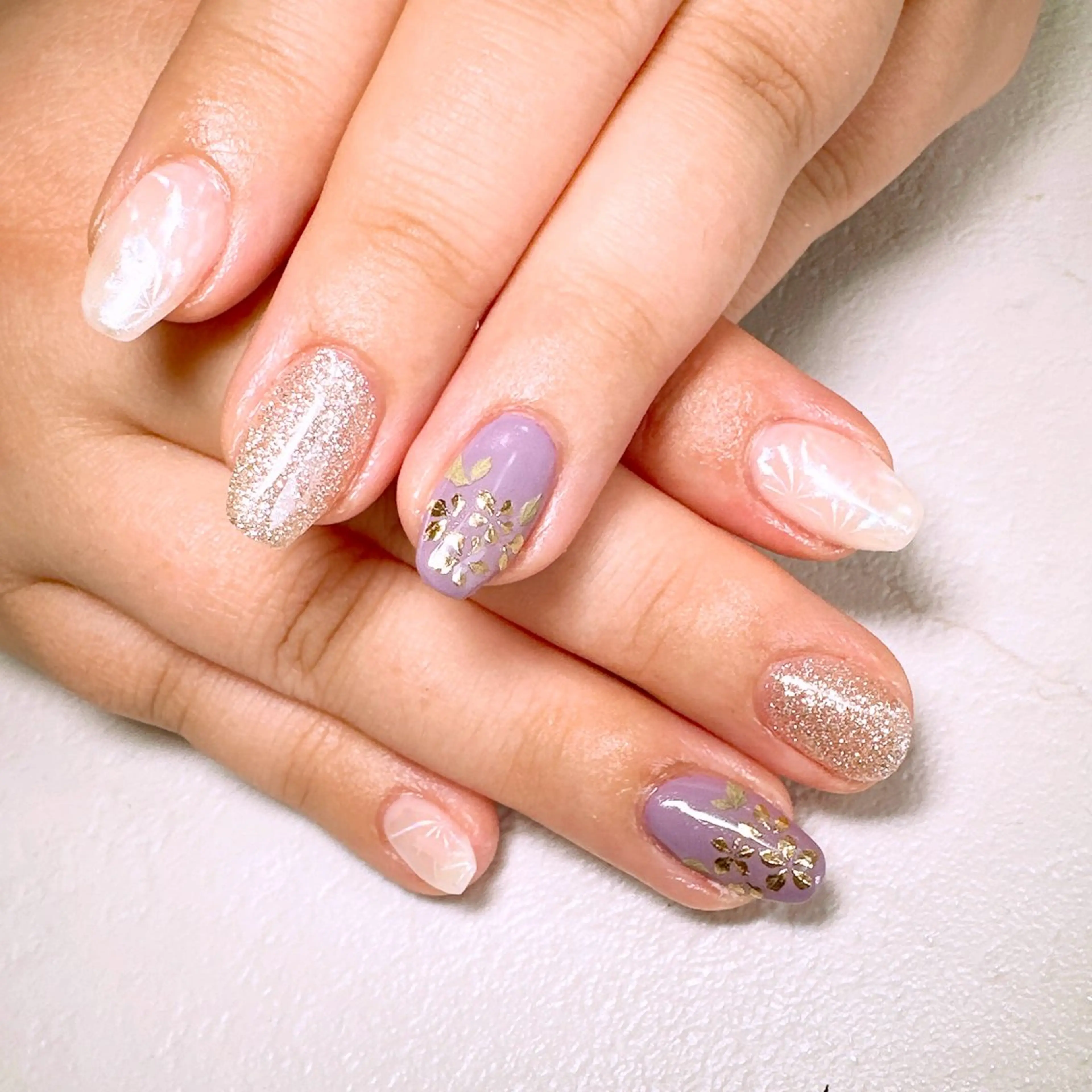 ネイル ミラーネイル ハンドネイル Le'a kasumiのネイルデザイン