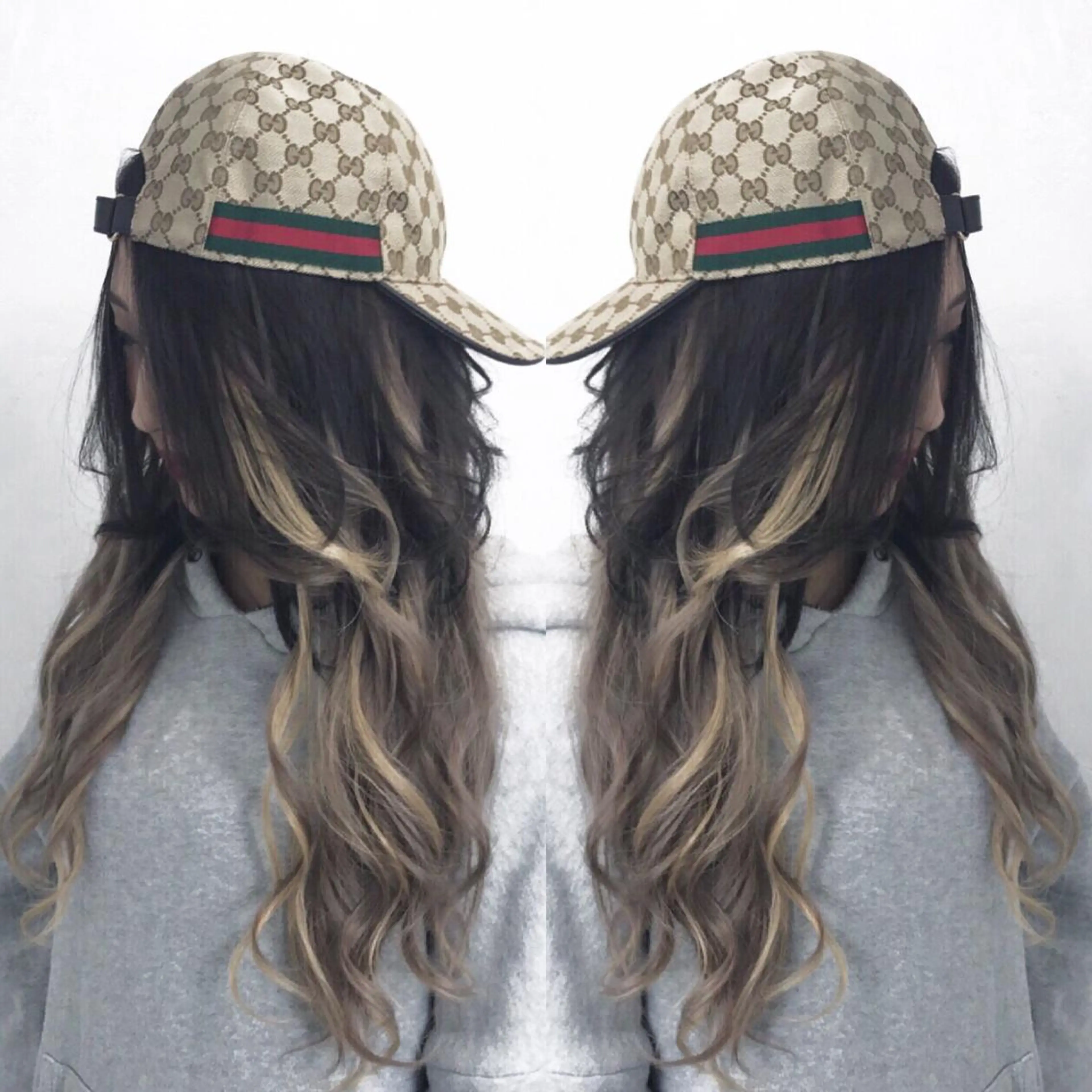 ロング カラー ヘアカラー エクステ TATSUYA アートディレクターのヘアスタイル