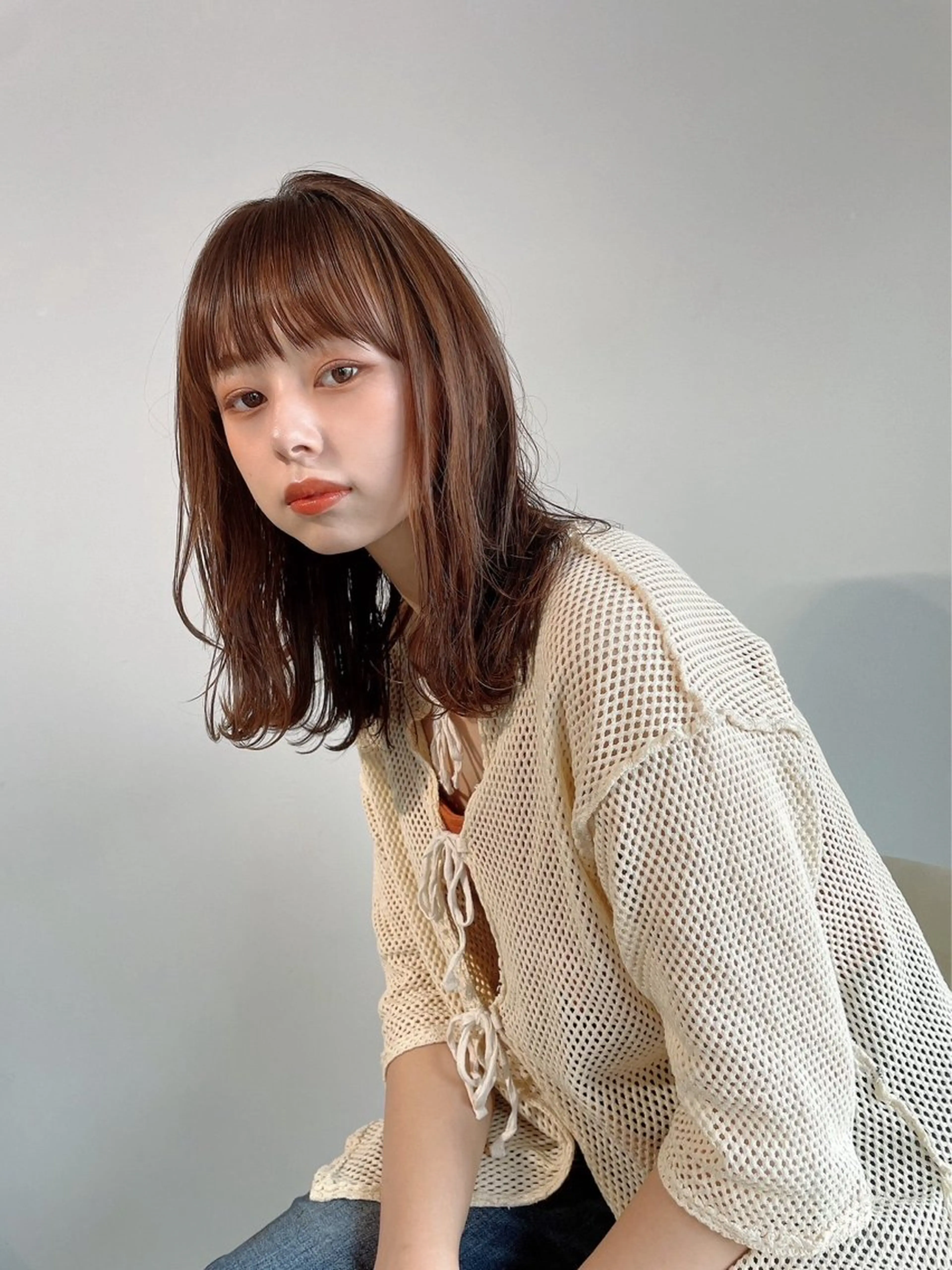 セミロング セミロングパーマ エクステ ハイライト 髪質改善 レイヤーカット 🌜 Lulu 🌛 公式/大通のヘアスタイル