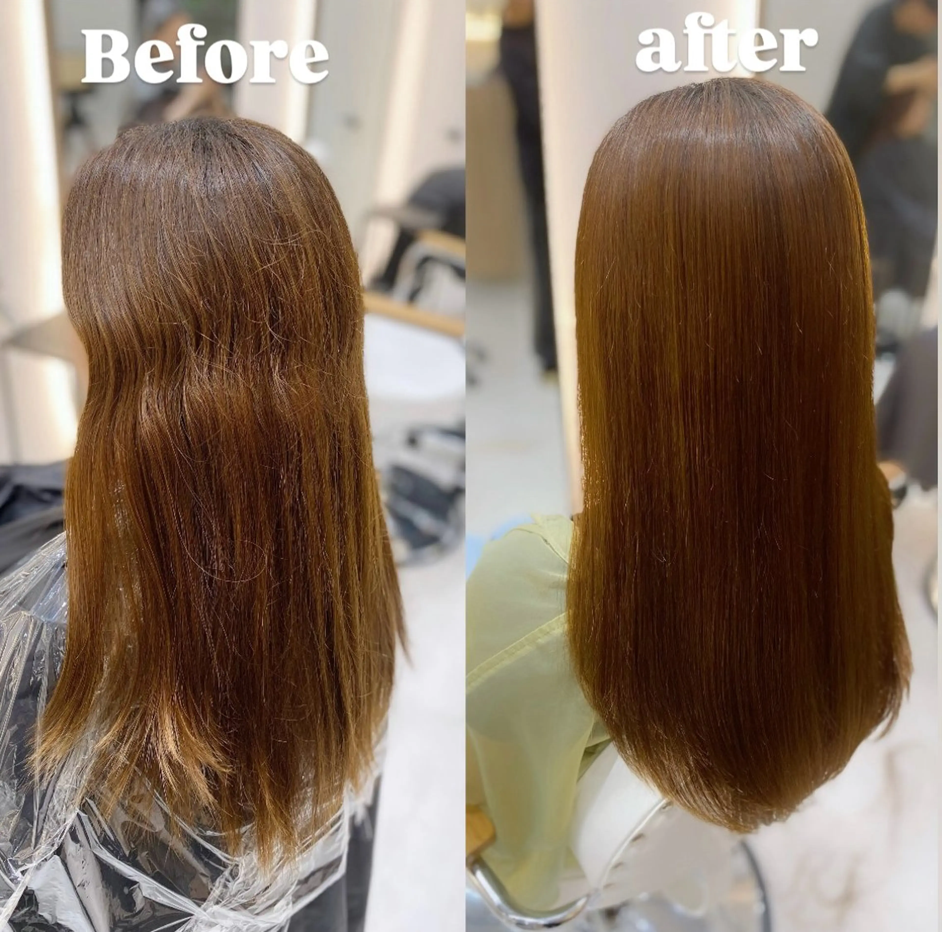 ロング パーマ 縮毛矯正 ストレートパーマ カット 縮毛矯正 トリートメント 艶髪・透明感カラー・ 韓国ヘア・Yuriのヘアスタイル