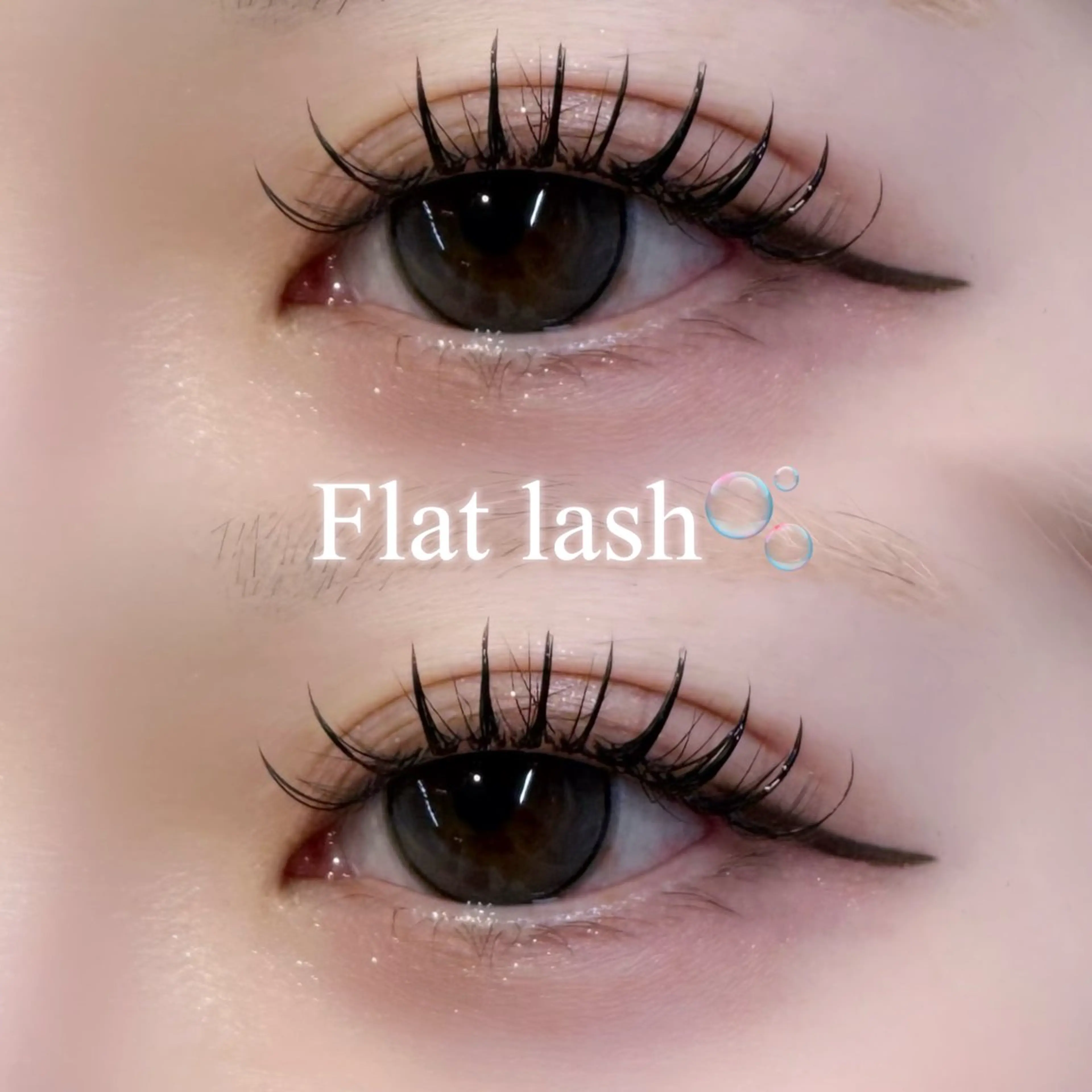 マツエク・マツパ 束感まつ毛 フラットラッシュ Gallica🎀 ayameのマツエク・マツパデザイン