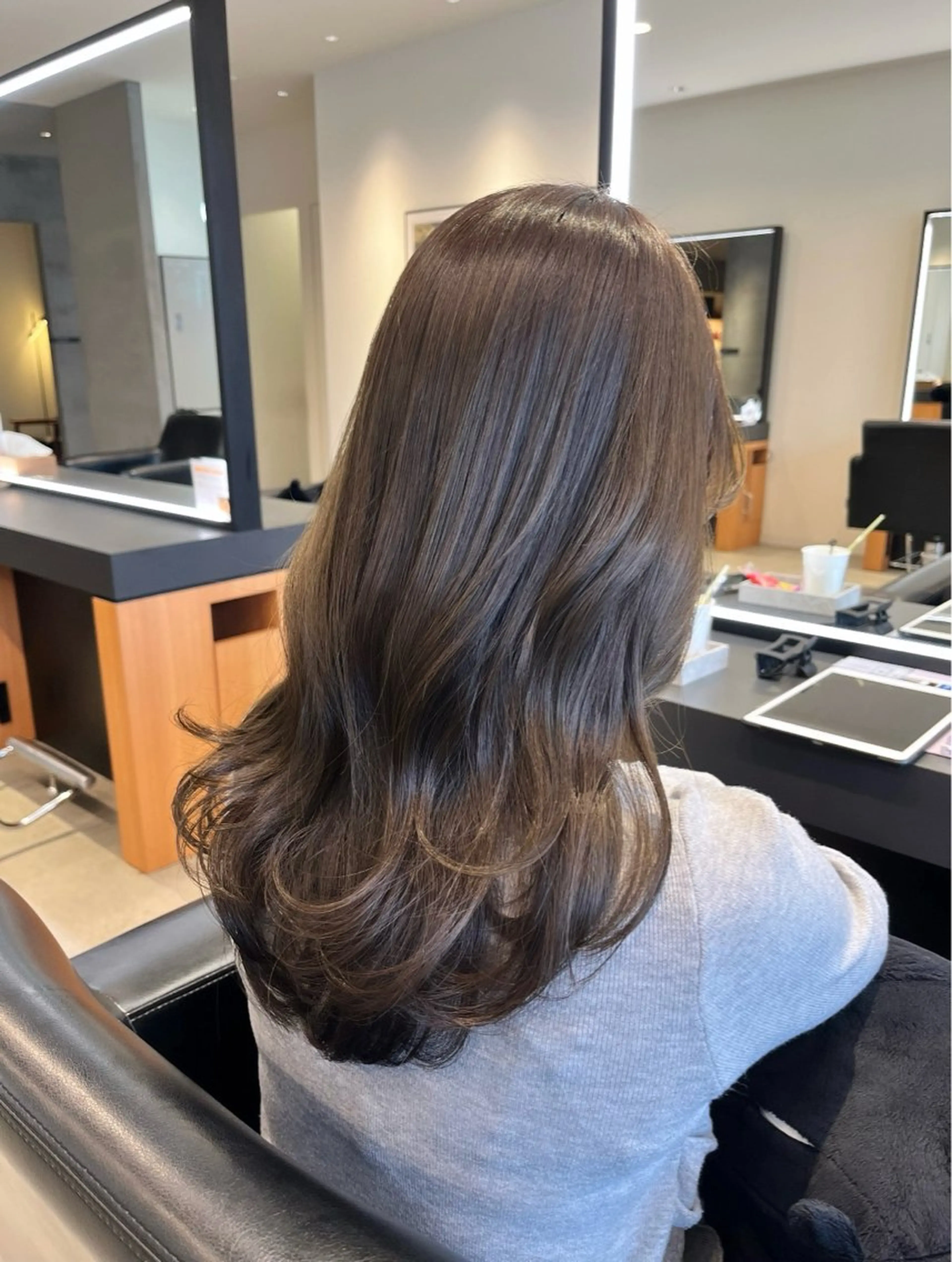 セミロング カット ヘアカラー トリートメント AYU (ému) 伏見/髪質改善のヘアスタイル