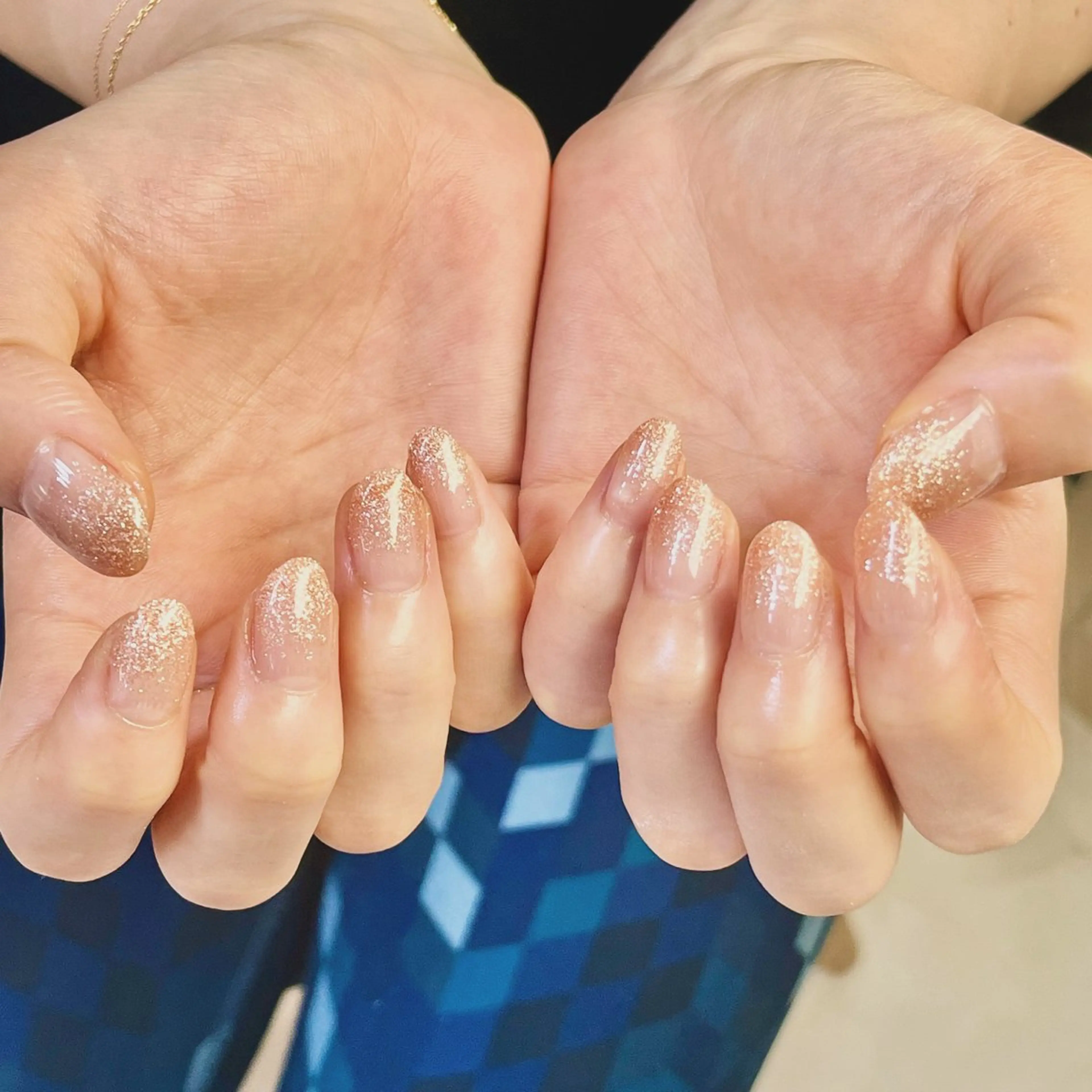 ネイル ラメ(グリッター) ラメグラデーション ハンドネイル Bianca TORII🌞のネイルデザイン