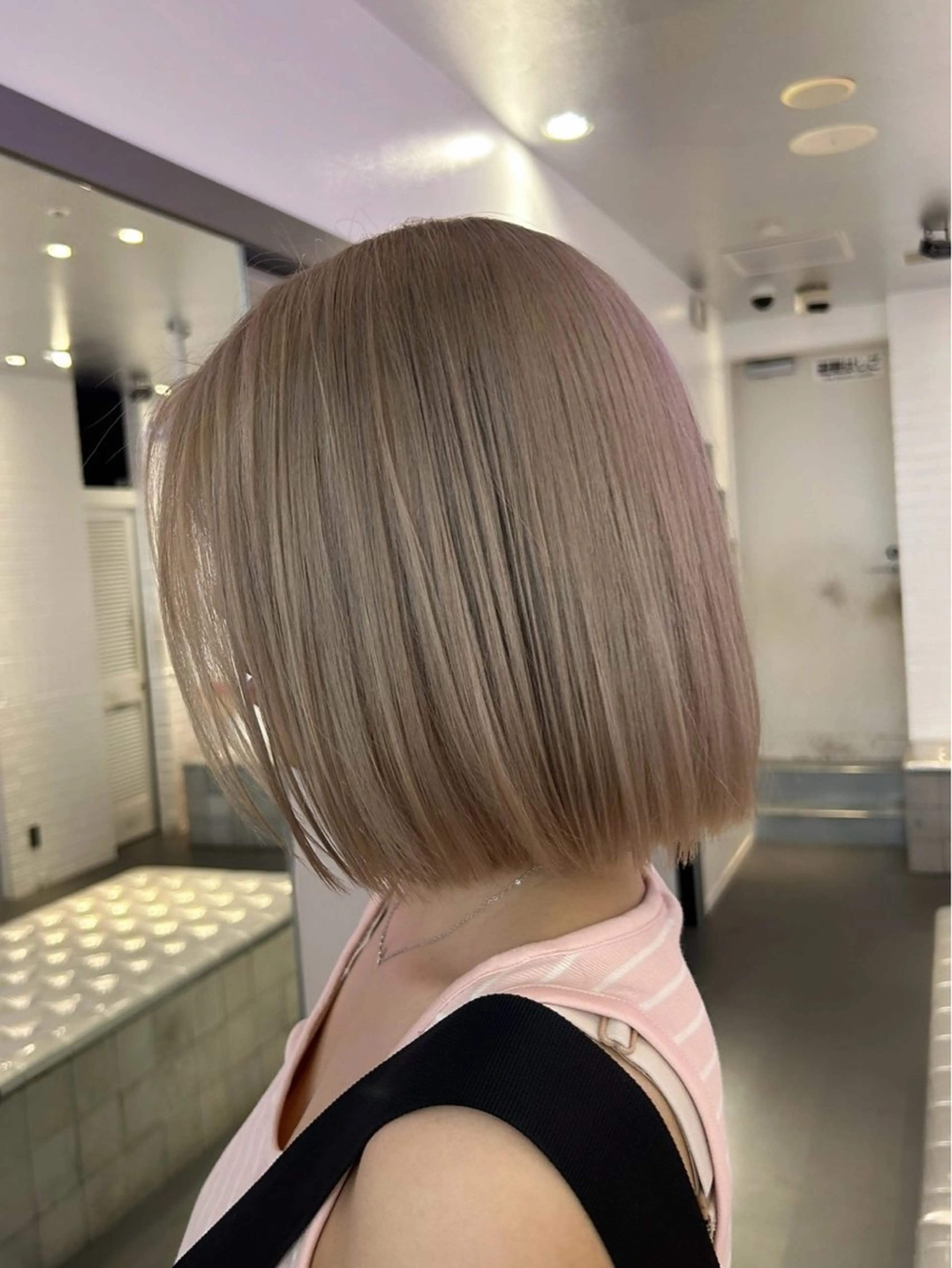 ロング ボブ エクステ 外国人風カラー 卒業式のヘアスタイル レイヤーカット MiRI💜地毛級 エクステ✖似合わせ技のヘアスタイル