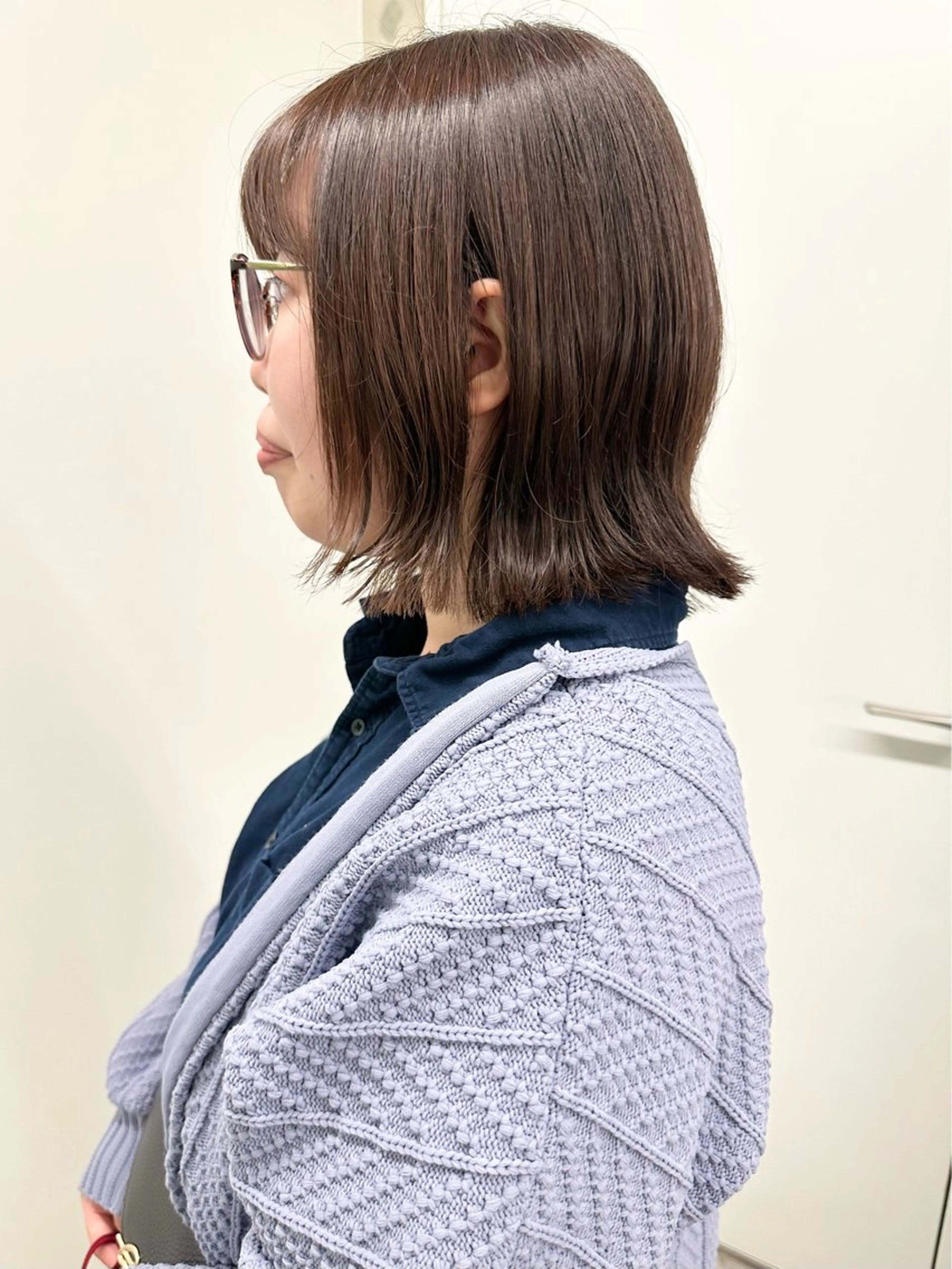 ミディアム 小顔ボブ/お悩み解決 /ボブパーマ/とういのヘアスタイル