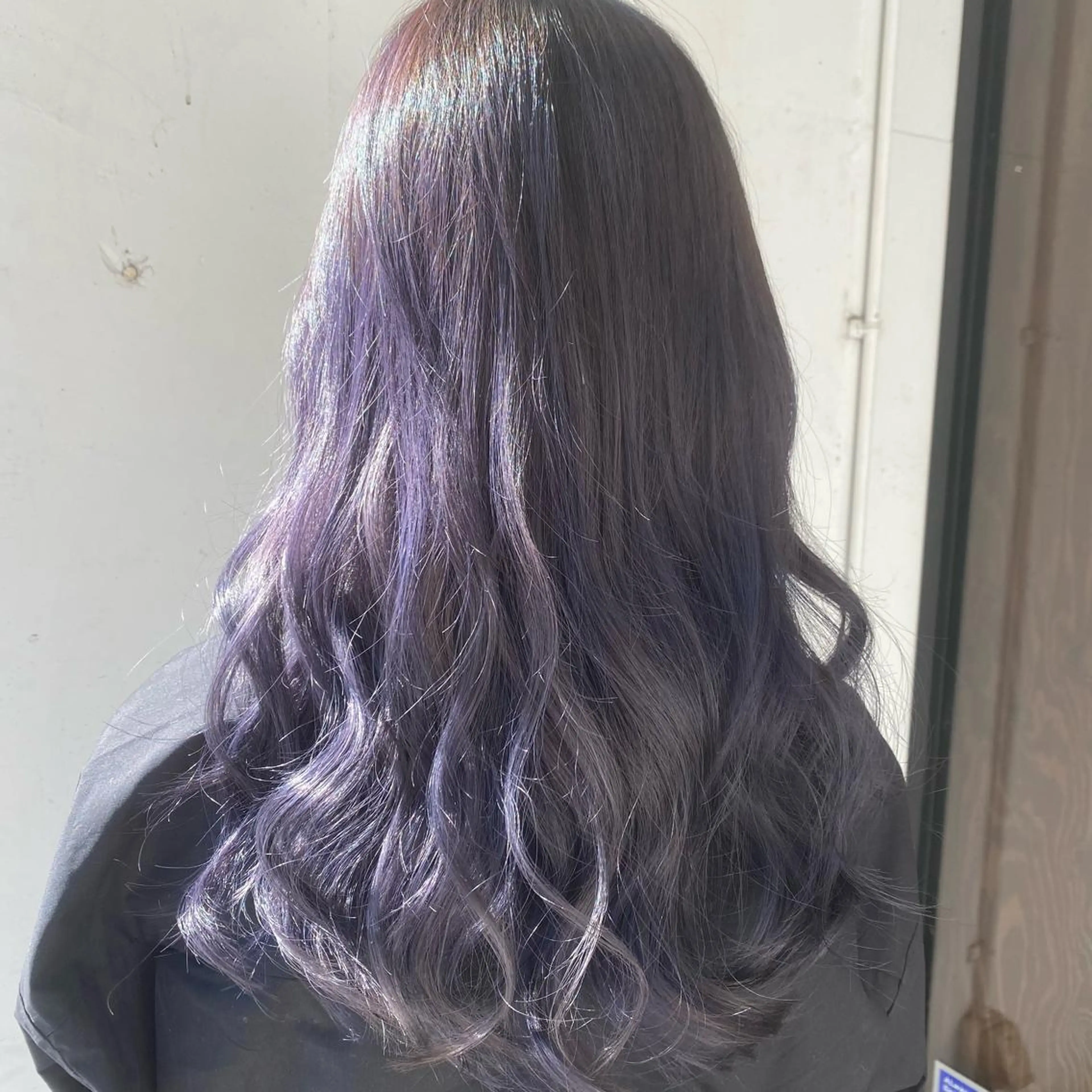 ロング カラー ブリーチ ダブルカラー バイオレットカラー 💚 nao💚のヘアスタイル