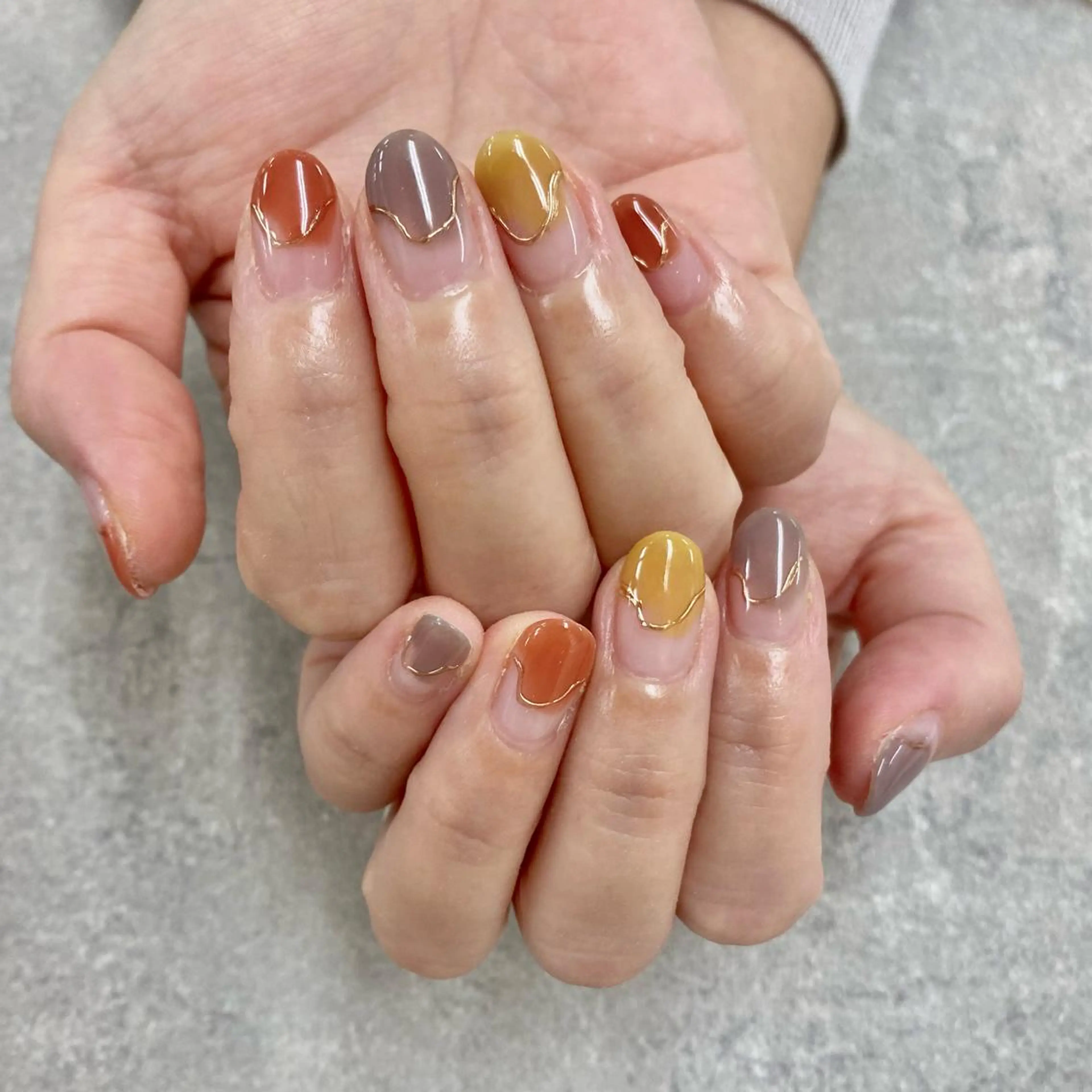 ネイル フットネイル フレンチネイル ジェルネイル ガラスフレンチ グラデーション ハンドネイル NUMAZAWA KASUMIのネイルデザイン