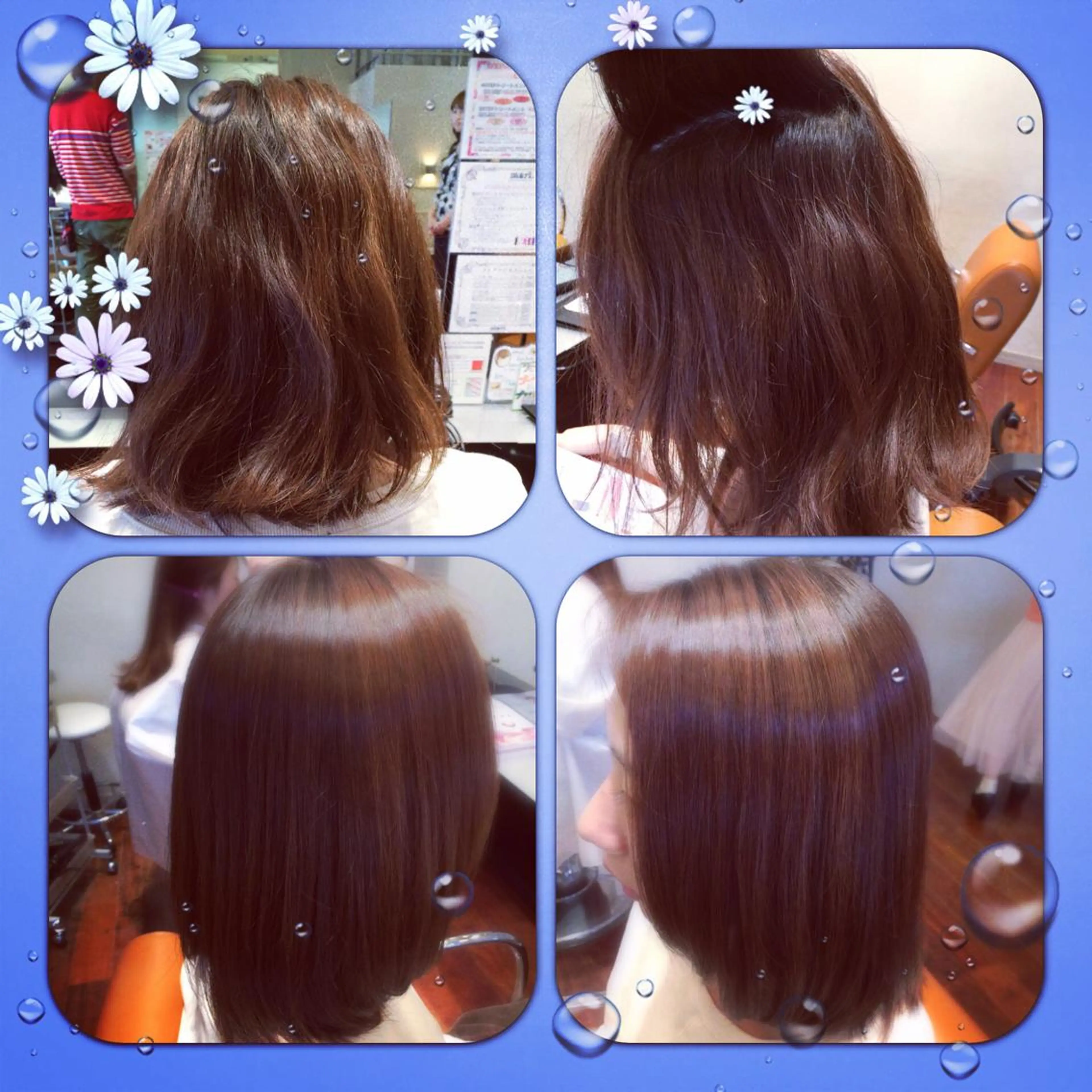 ミディアム パーマ ストレートパーマ Lyrae~リラエ~所属・上原 聡良(akira)のヘアスタイル