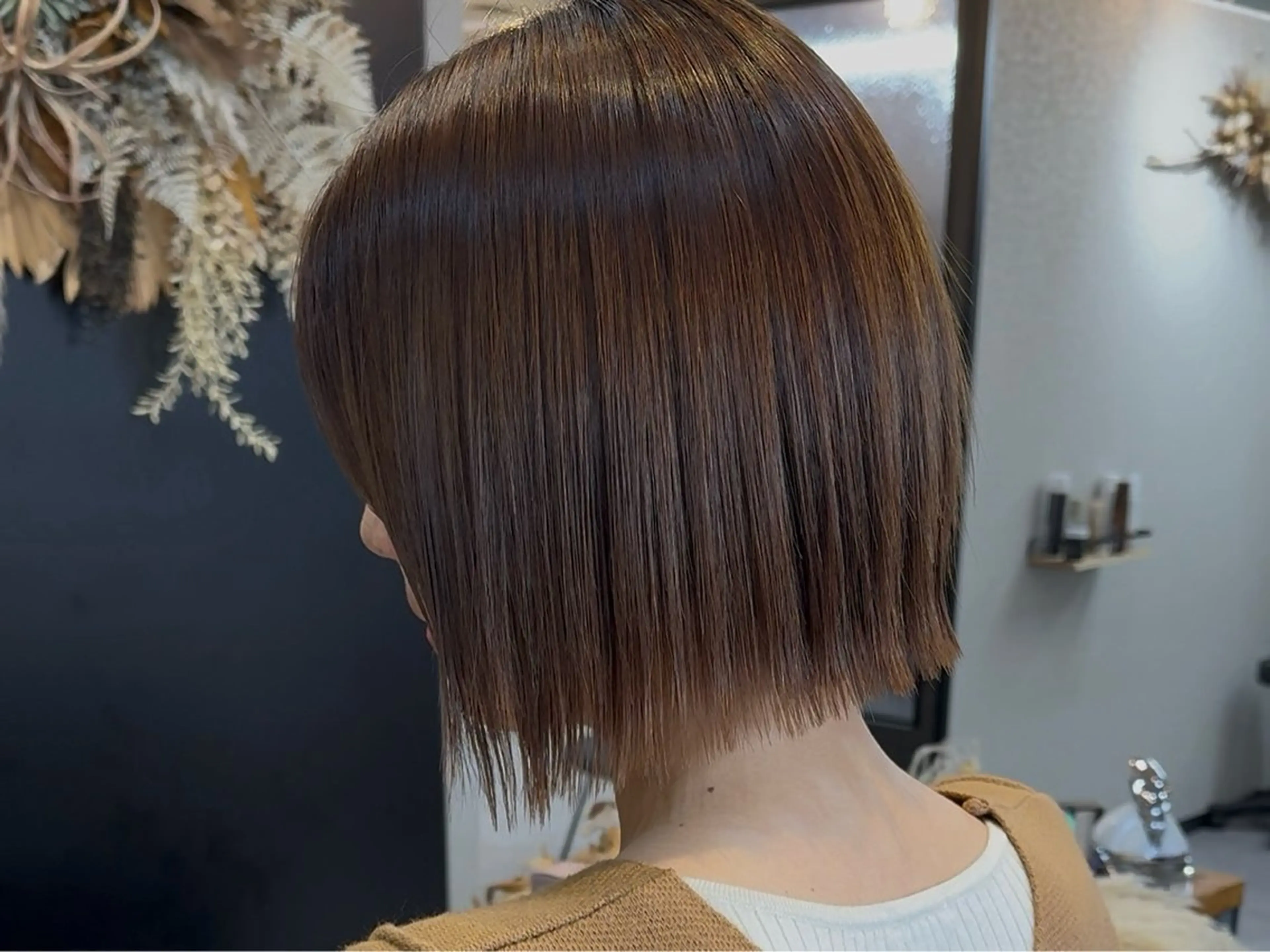 ミディアム 切りっぱなしボブ ボブ SHILO所属・✨女性モデルさん 募集中です✨のヘアスタイル