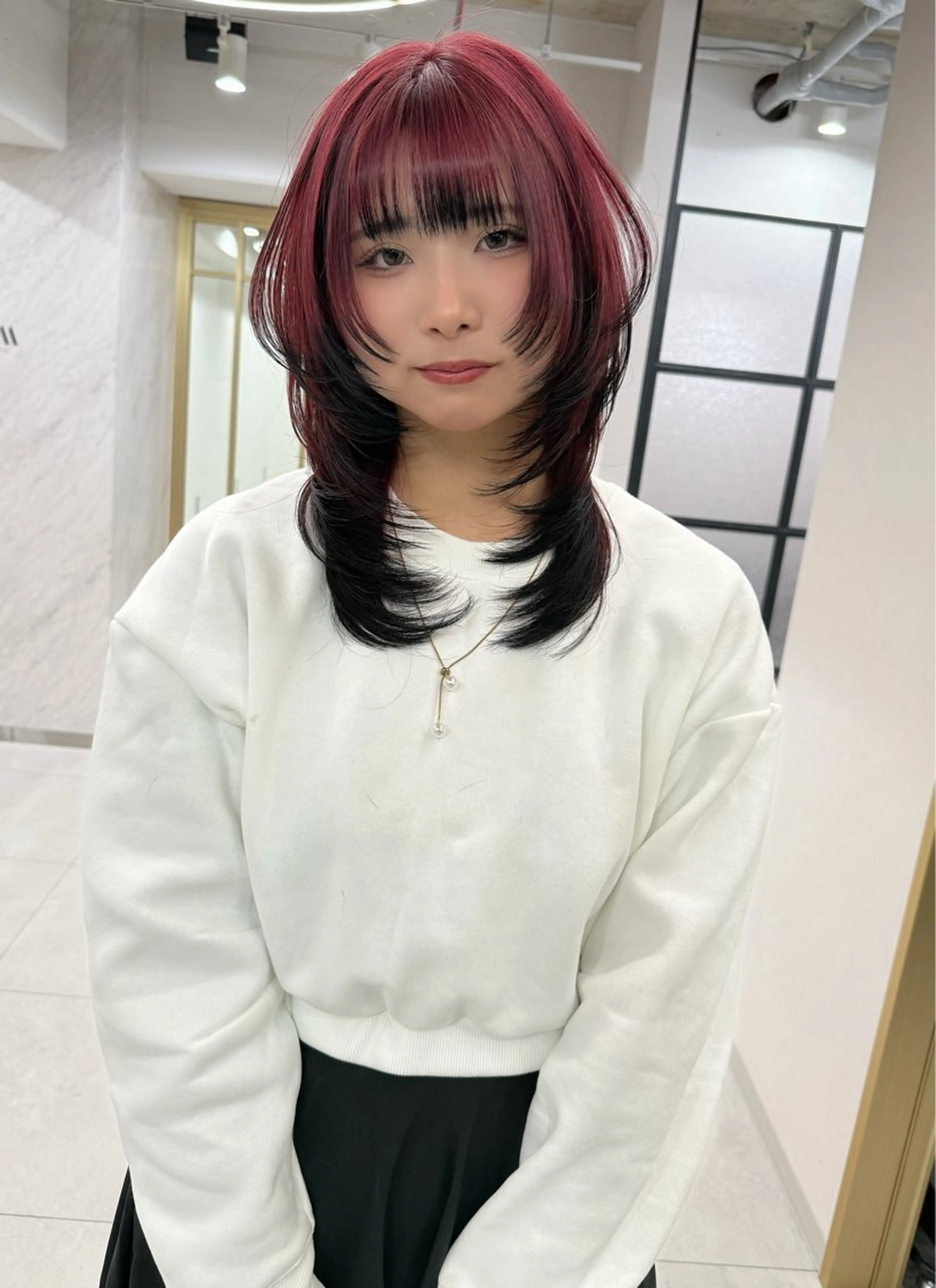 セミロング COCO/ブリーチ エクステ/ハイトーンのヘアスタイル