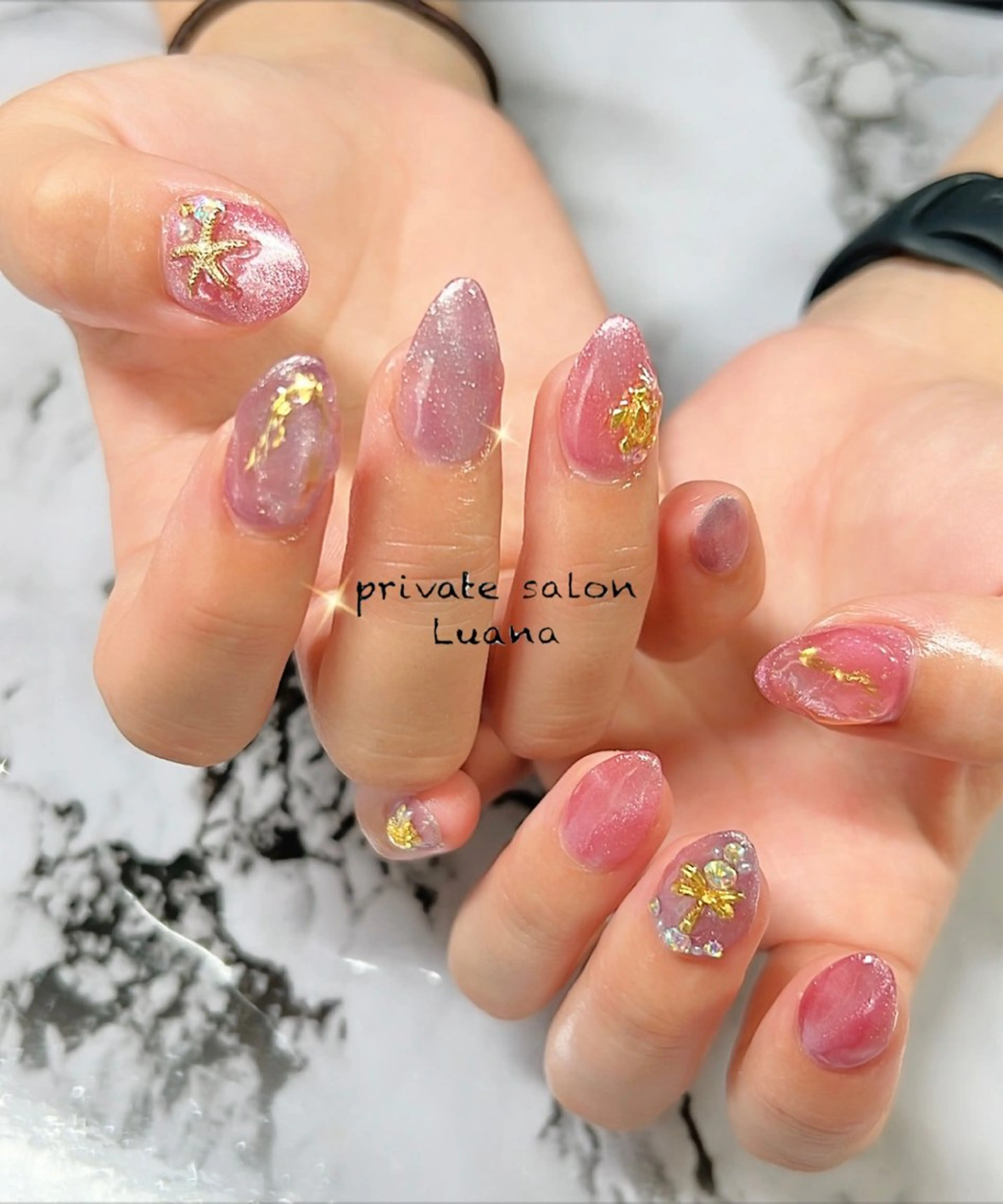 ネイル ハンドネイル 自宅ネイルサロン ルアナのネイルデザイン