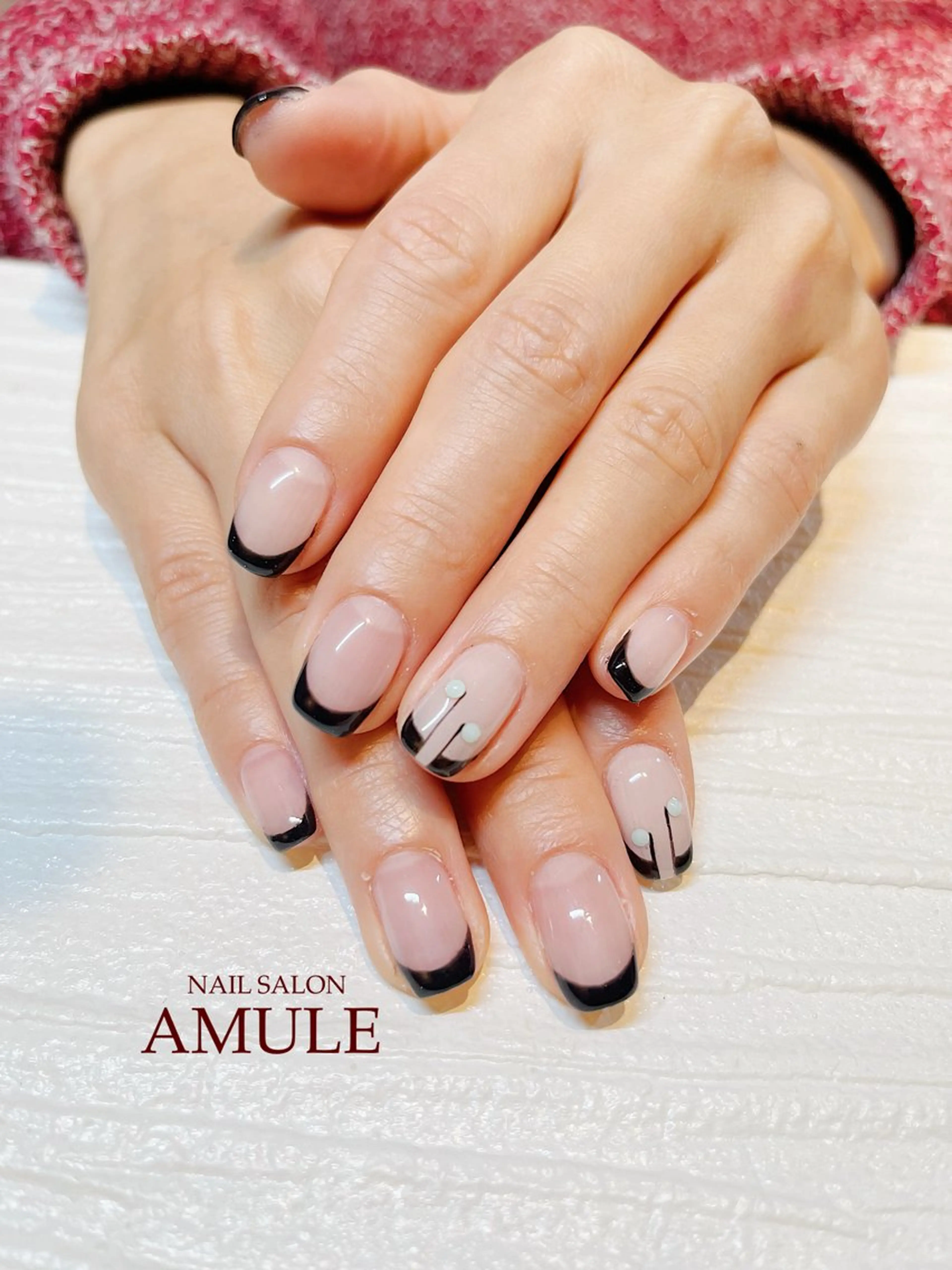 ネイル アートネイル フレンチネイル ジェルネイル ハンドネイル NAILSALON AMULEのネイルデザイン