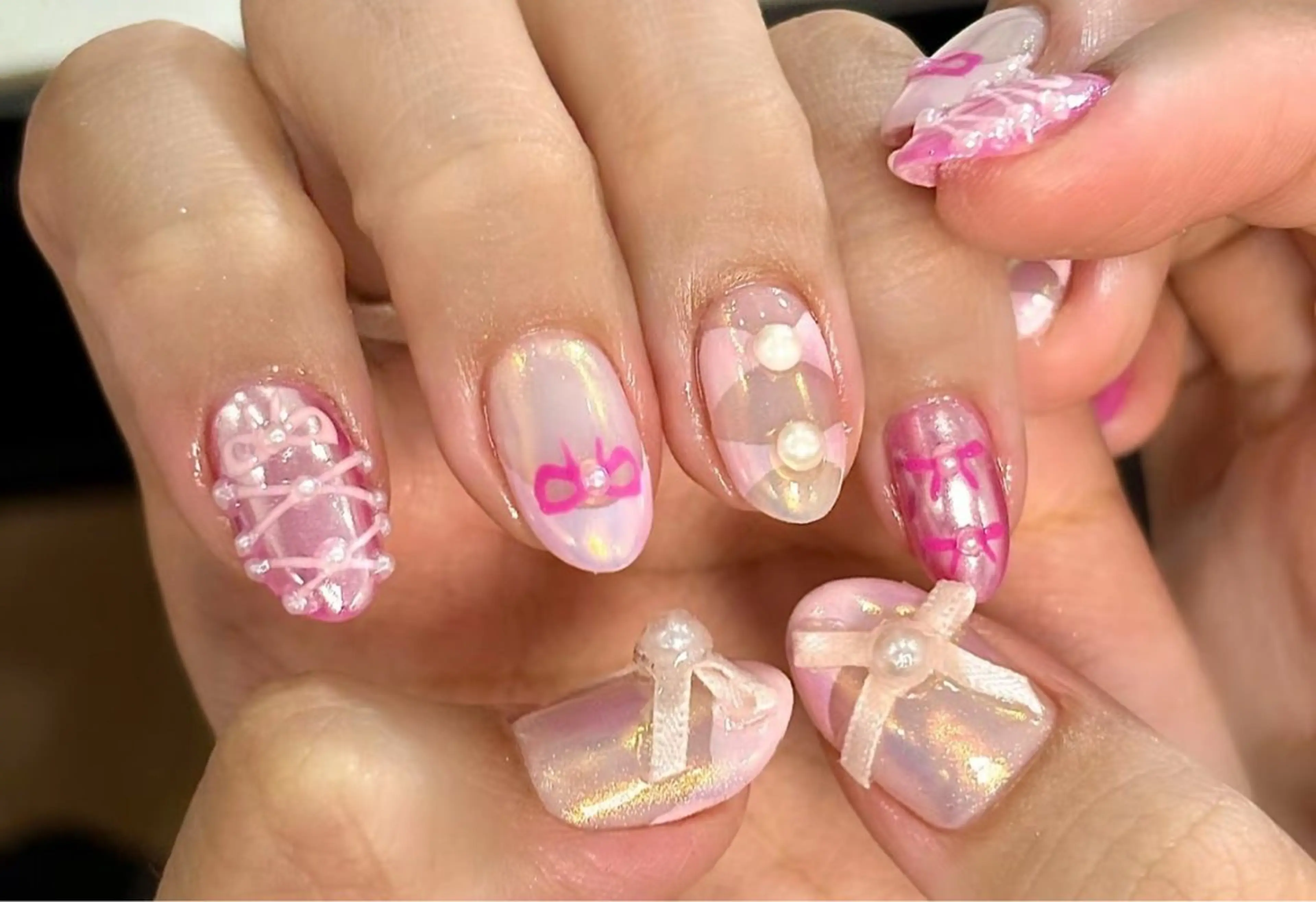 ネイル アートネイル フットネイル ジェルネイル ニュアンスネイル パラジェル ハンドネイル 🎀🎀YooLi Nail Salonのネイルデザイン