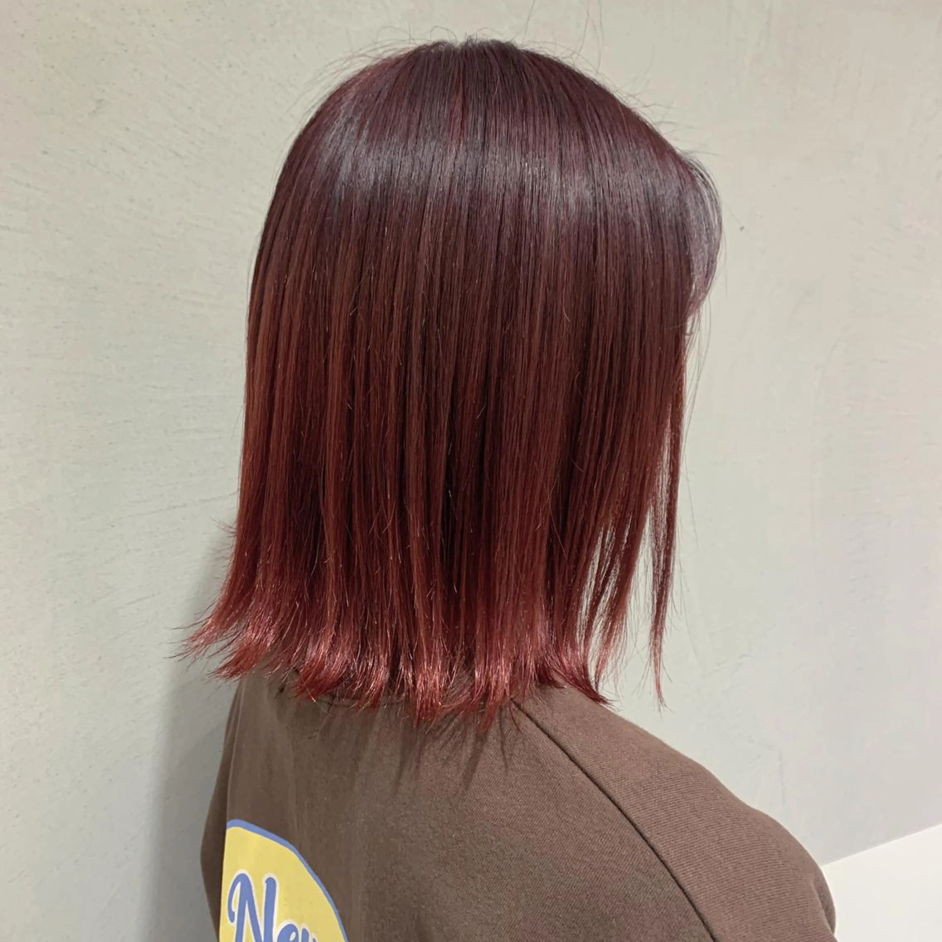 ミディアム カラー ヘアカラー minami🪷 暖色カラーのヘアスタイル