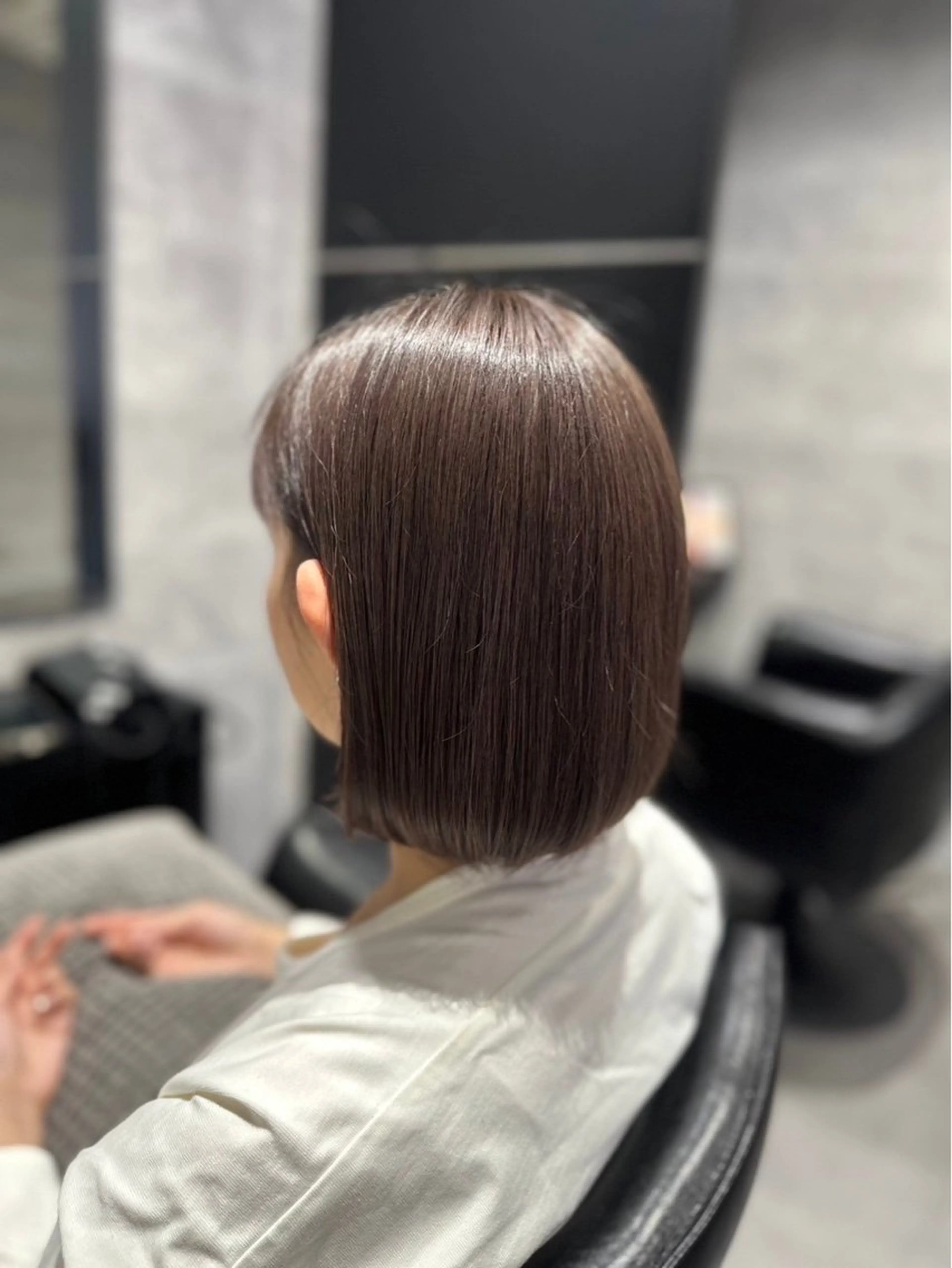 ショート カラー ヘアカラー 柔らかい透明感カラー 髪質改善/神戸のヘアスタイル